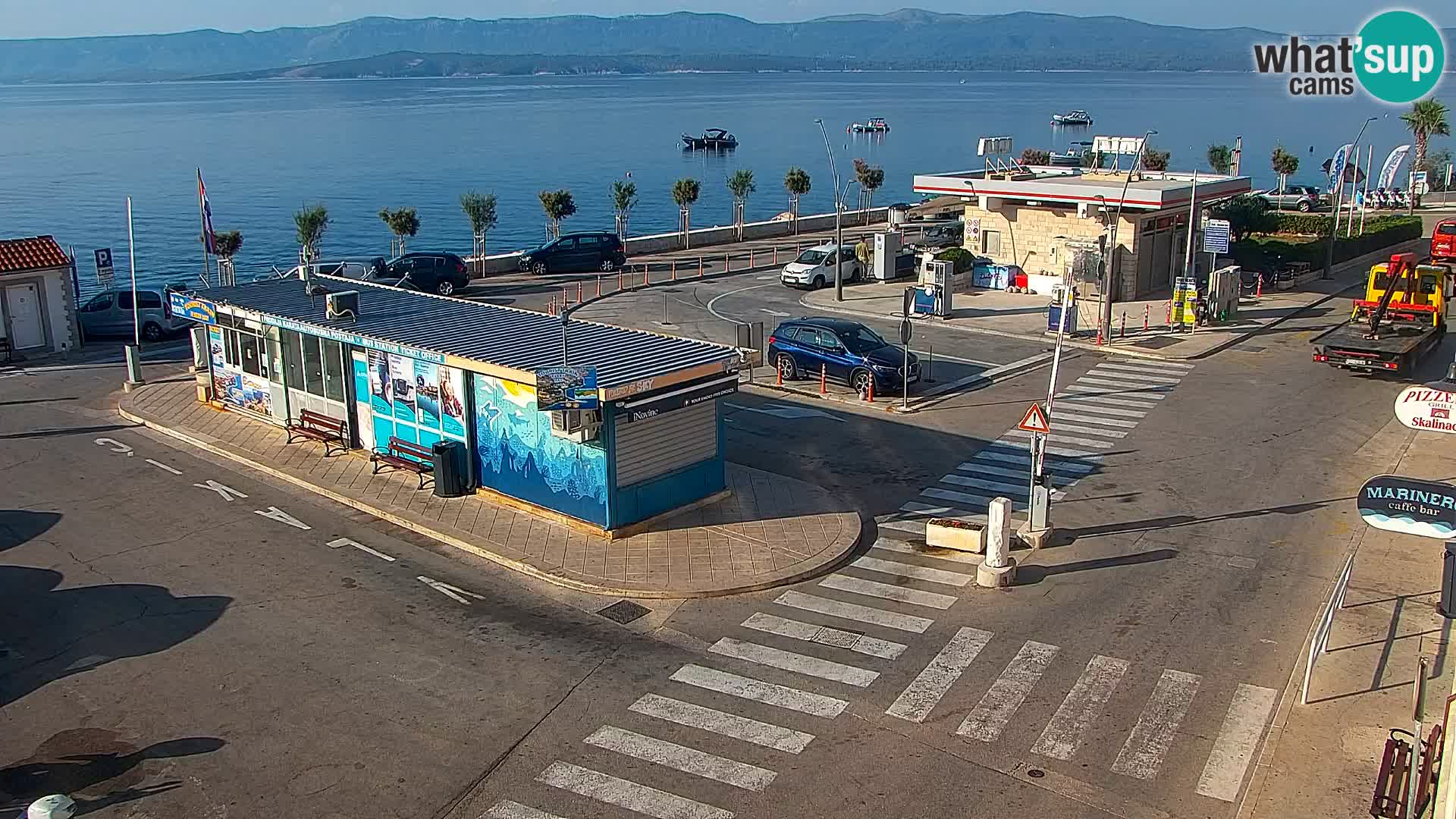 Webcam Bol centre-ville & marina – Vue en direct depuis Bol, île de Brač