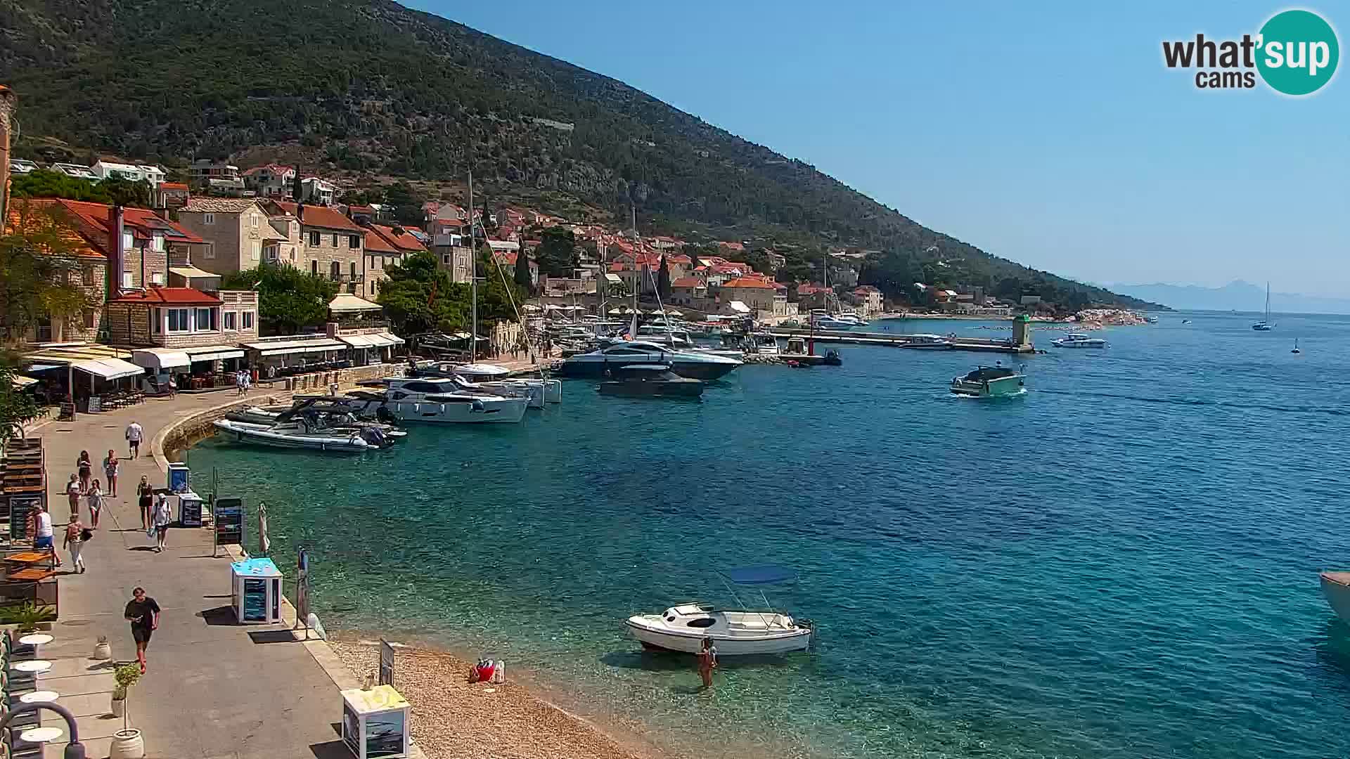 Webcam Bol centre-ville & marina – Vue en direct depuis Bol, île de Brač