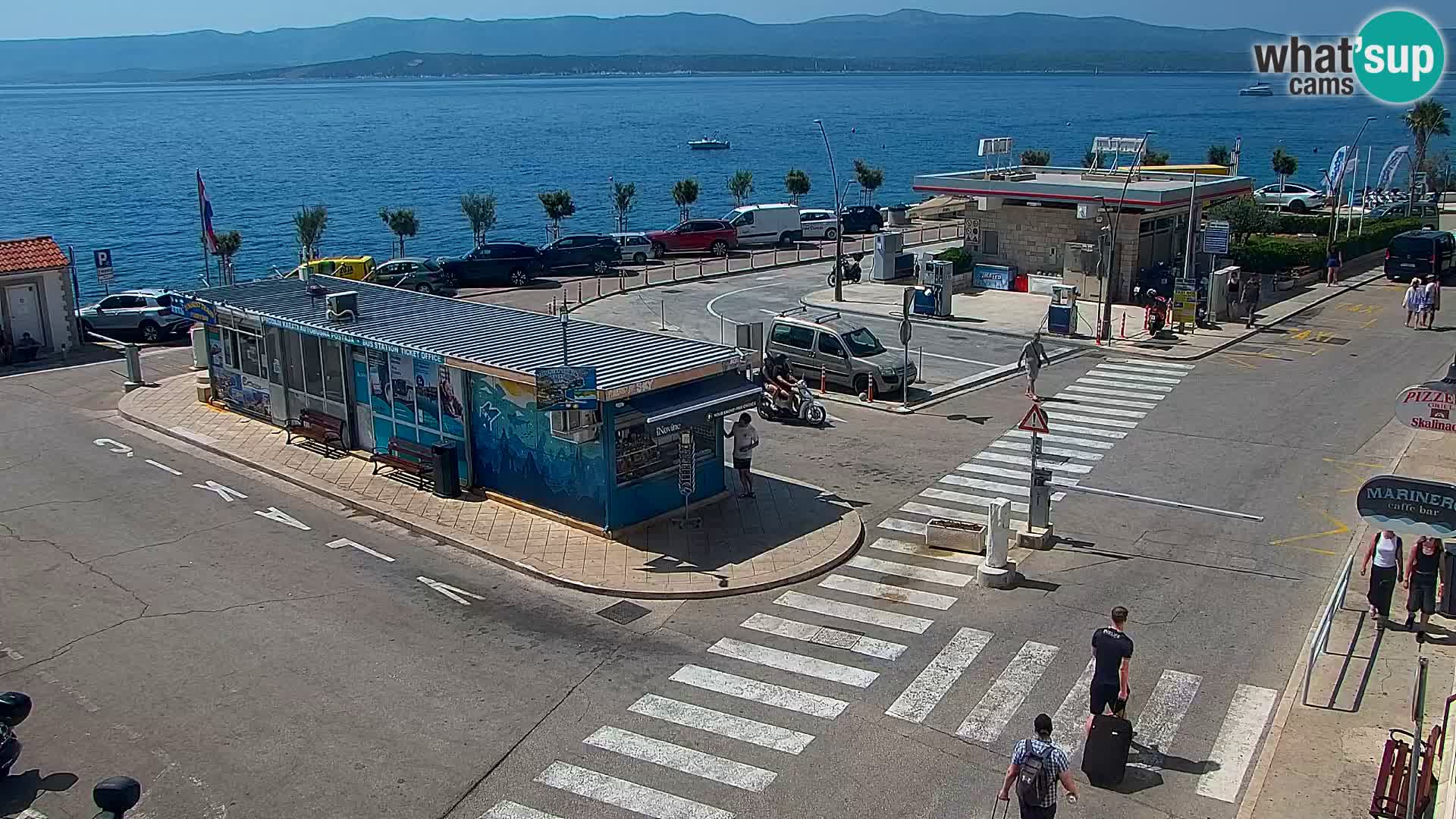 Webcam Bol Centro e Marina – Vista live dal porto di Bol