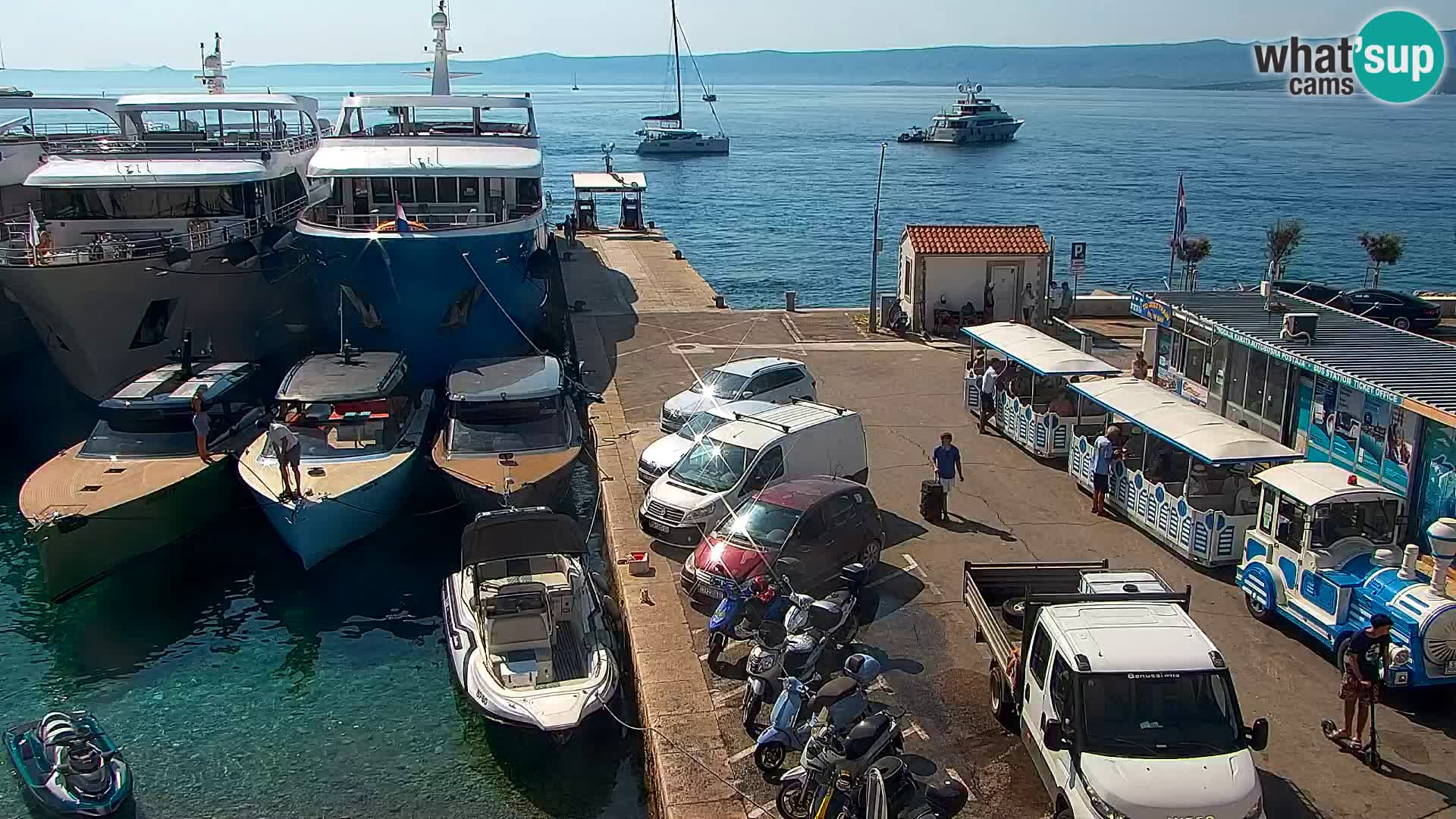 Webcam Bol centre-ville & marina – Vue en direct depuis Bol, île de Brač