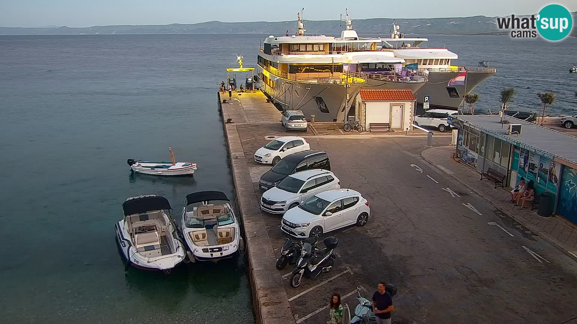Webcam Bol centre-ville & marina – Vue en direct depuis Bol, île de Brač
