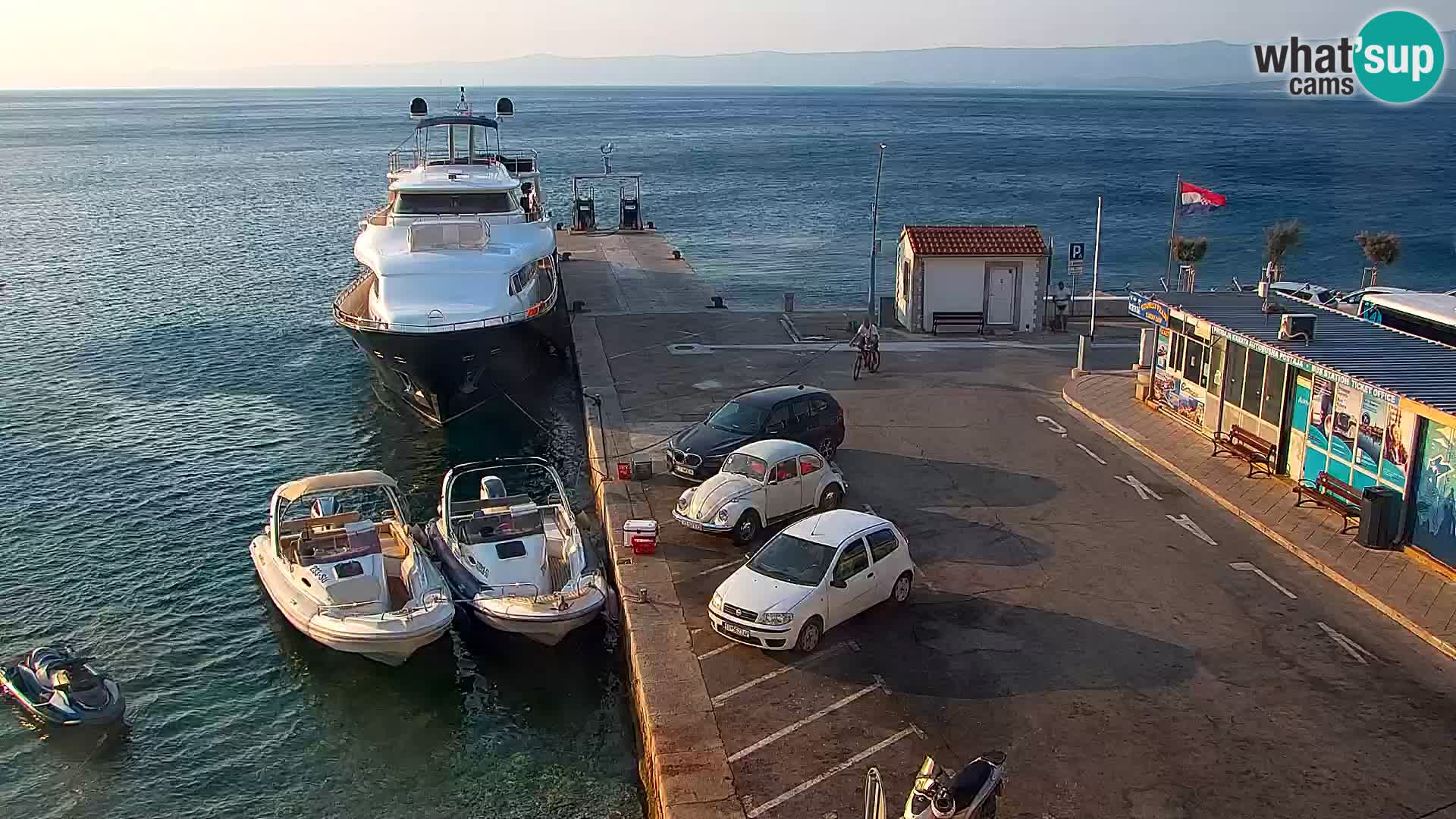 Webcam Bol centre-ville & marina – Vue en direct depuis Bol, île de Brač