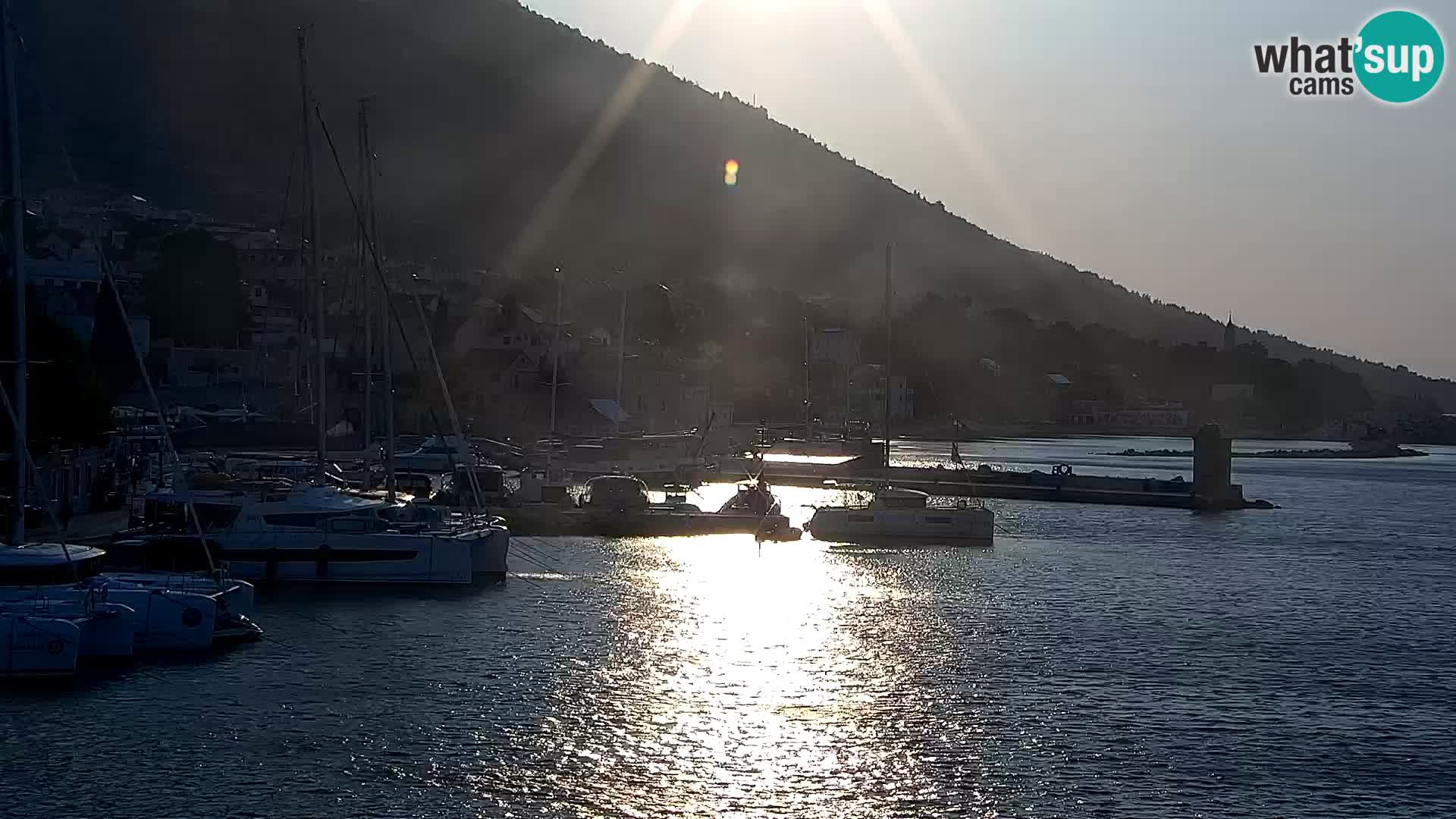 Webcam Bol centre-ville & marina – Vue en direct depuis Bol, île de Brač