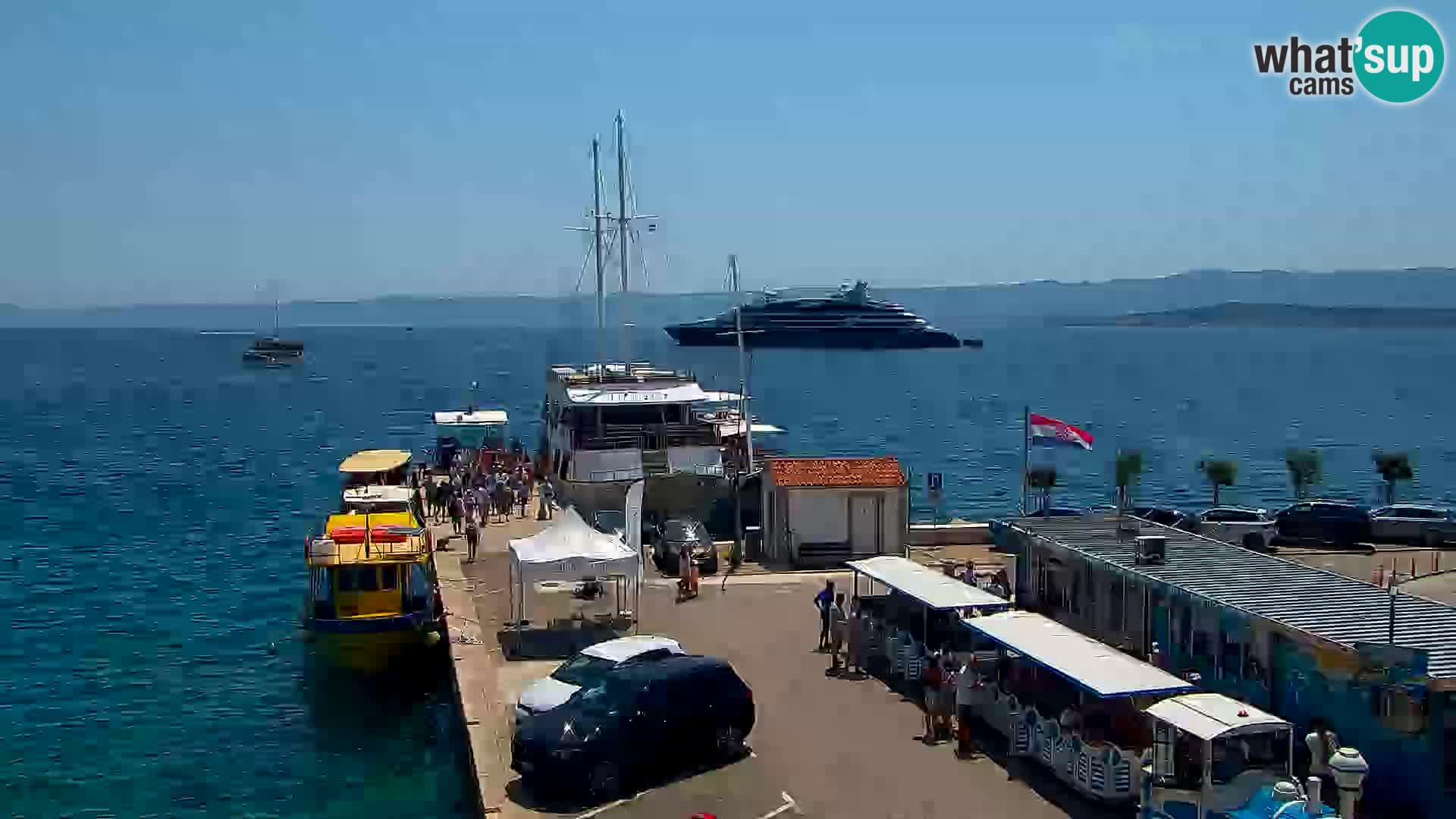 Webcam Bol centre-ville & marina – Vue en direct depuis Bol, île de Brač