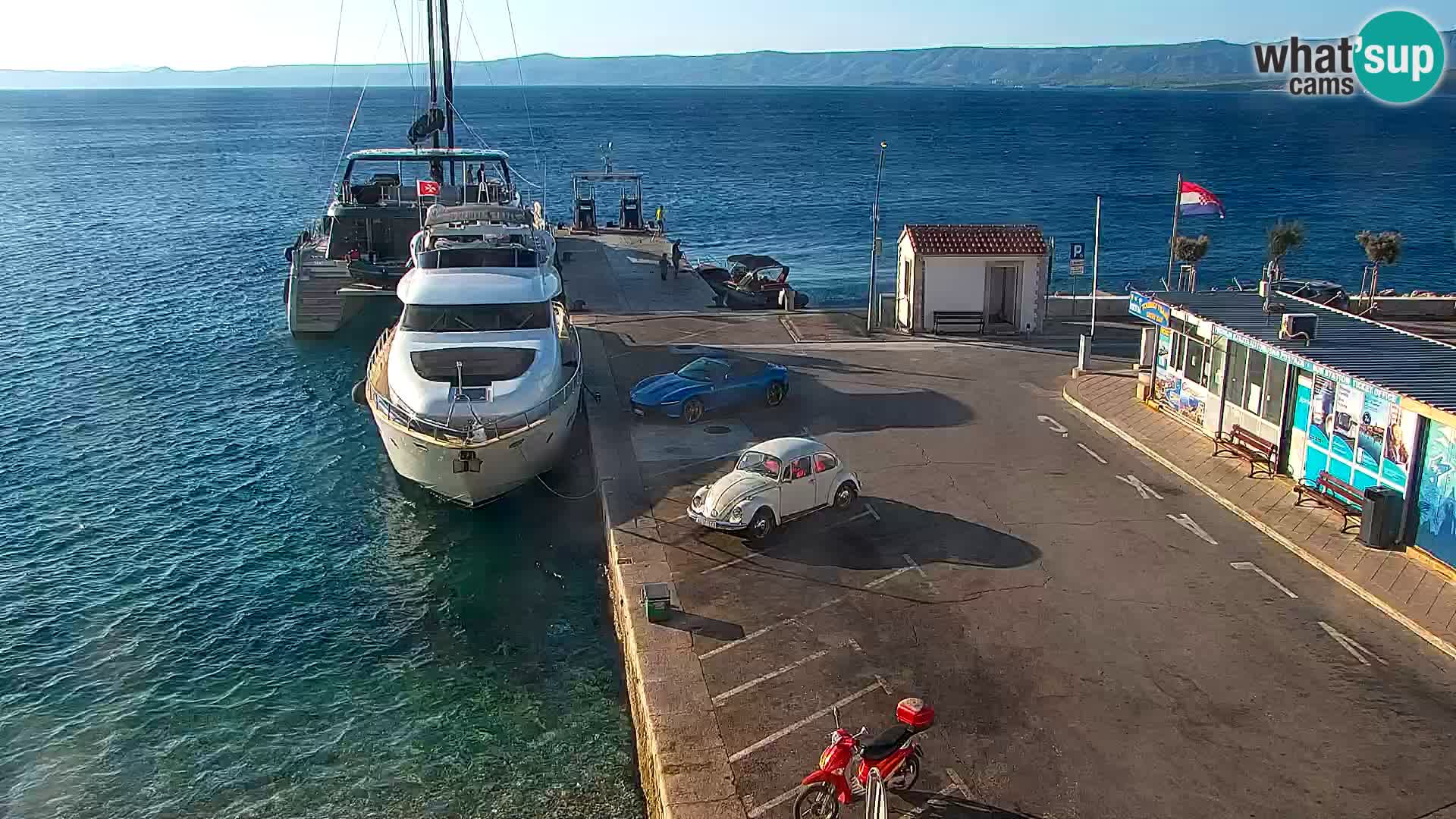 Webcam Bol centre-ville & marina – Vue en direct depuis Bol, île de Brač