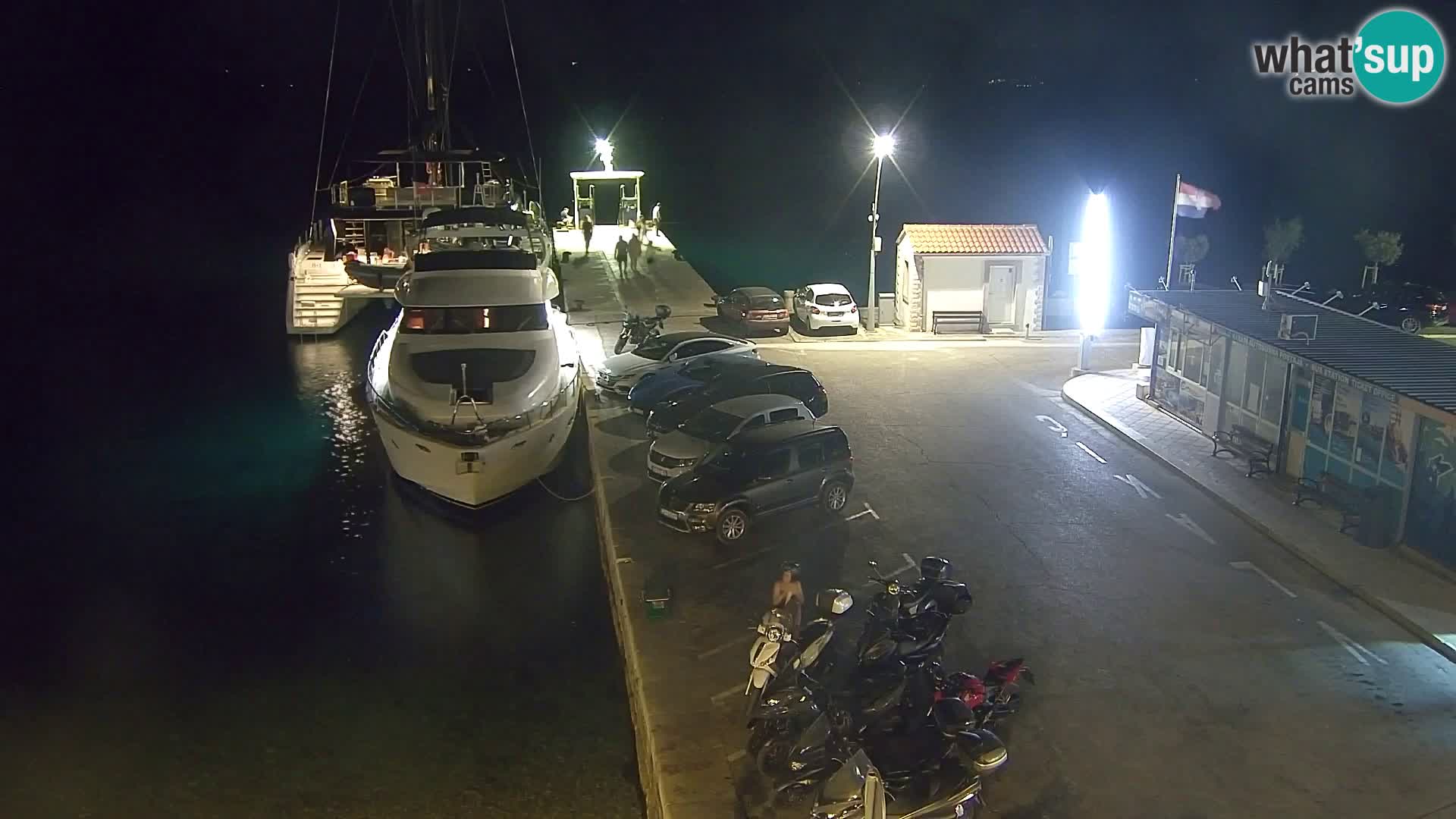 Spletna kamera Bol – Center mesta in marina v živo