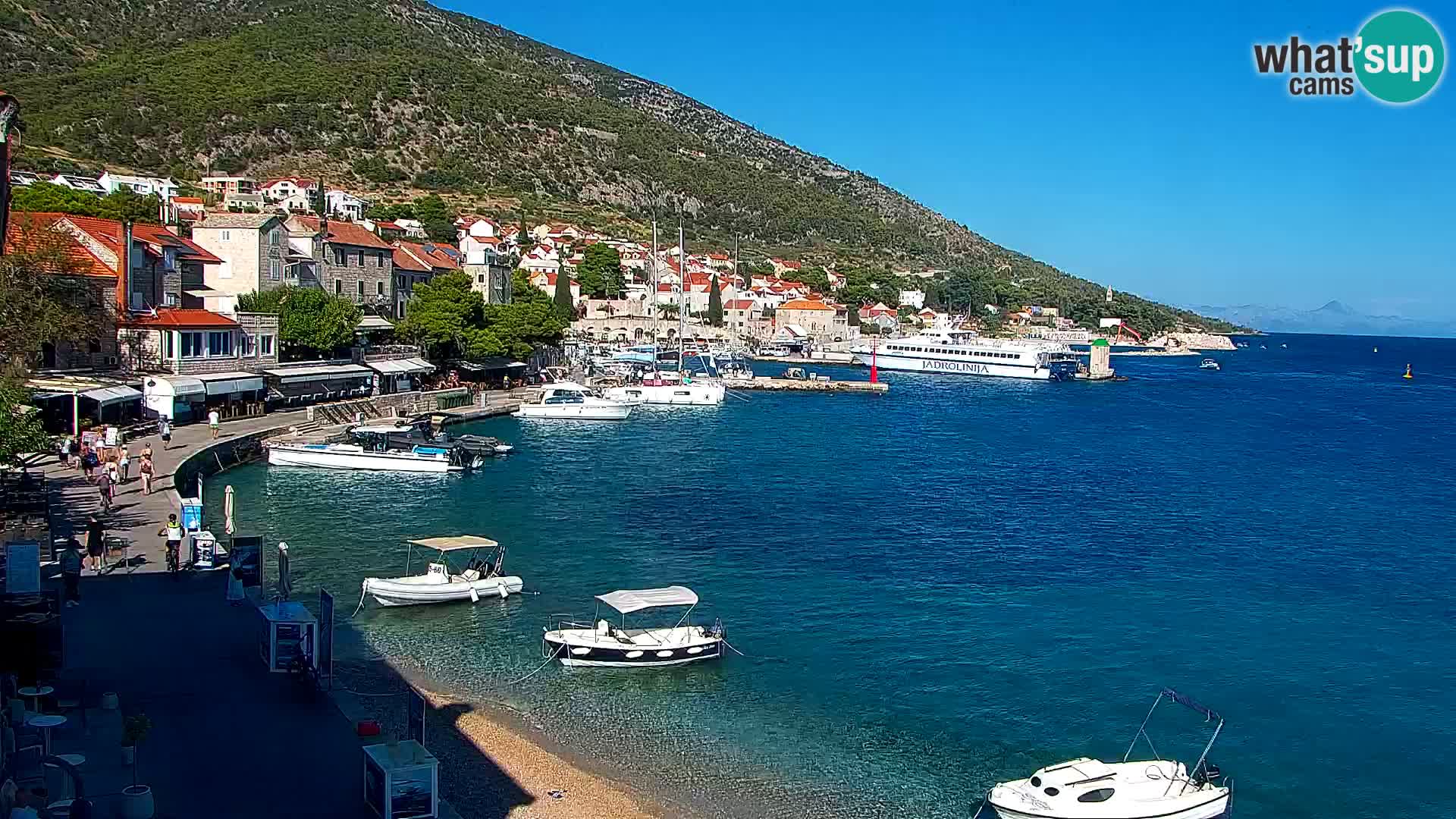 Webcam Bol Centre-Ville & Marina – Vue en direct depuis Bol, île de Brač