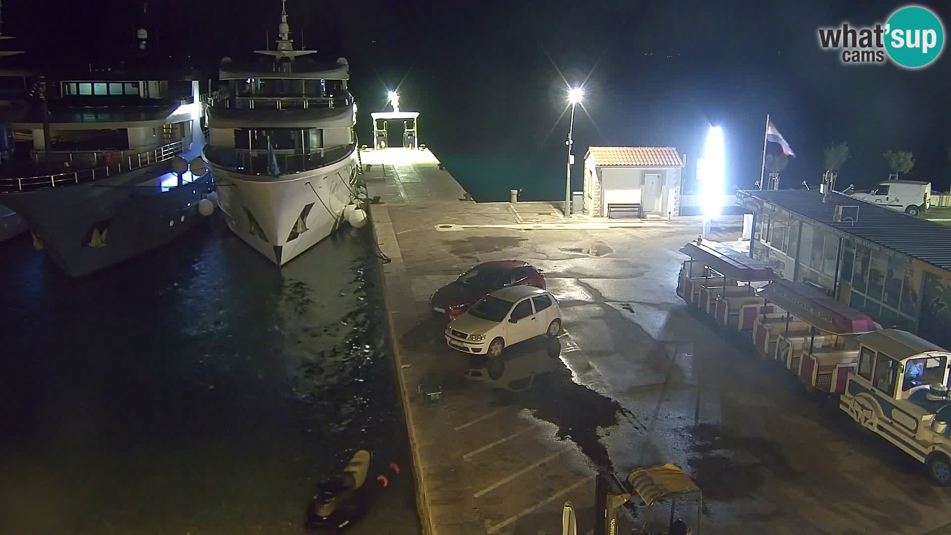 Webcam Bol Centro e Marina – Vista live dal porto di Bol