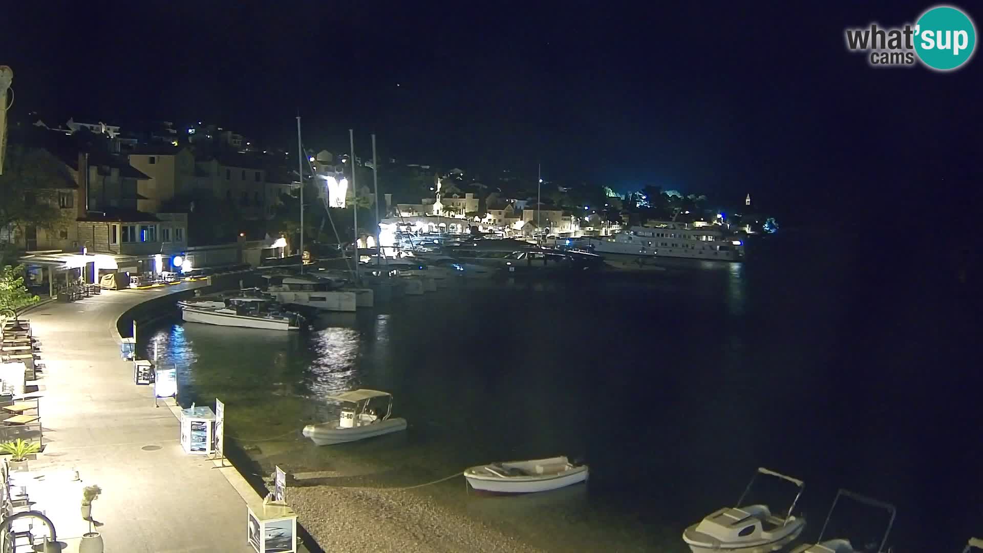 Webcam Bol Centre-Ville & Marina – Vue en direct depuis Bol, île de Brač
