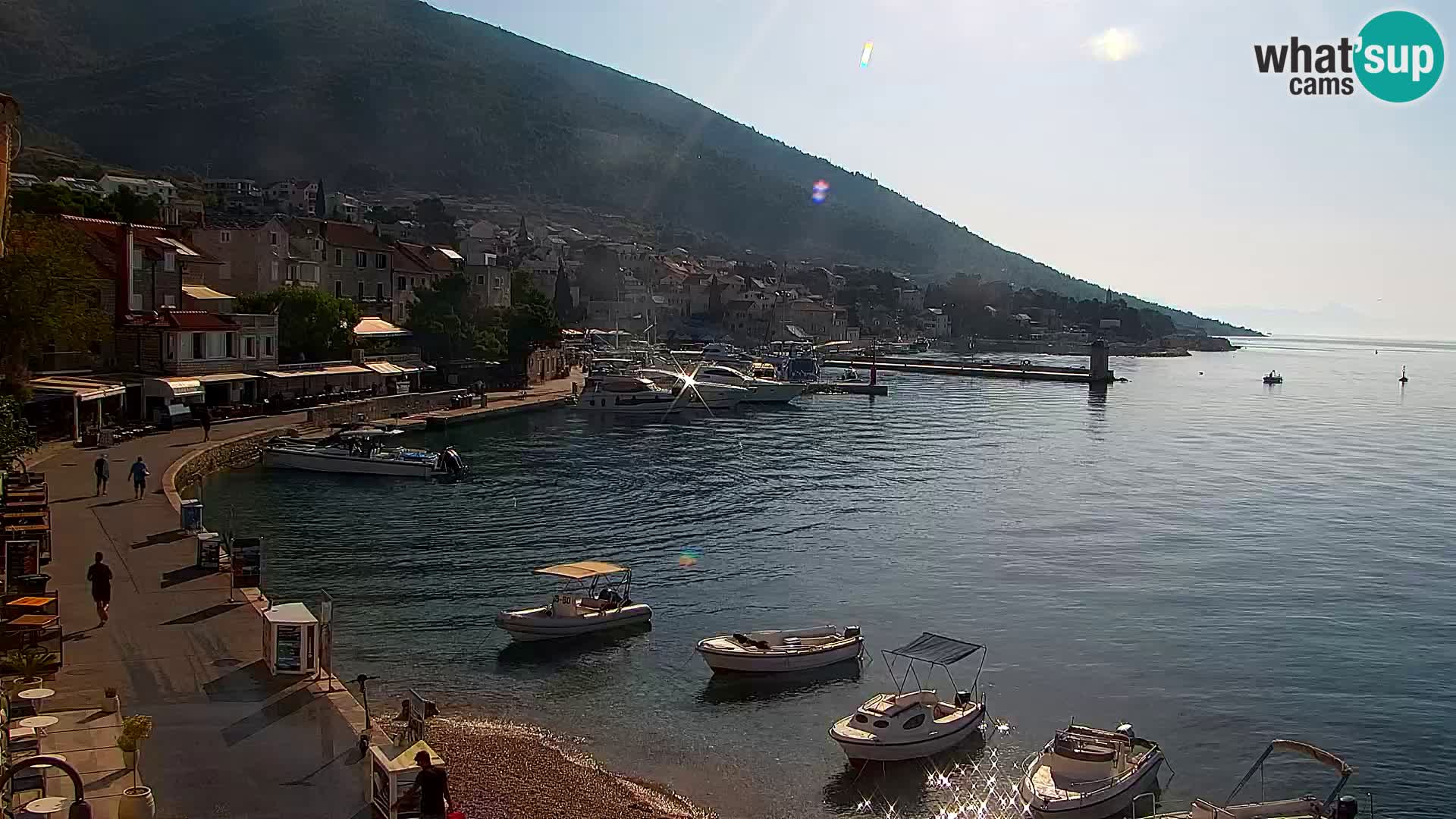 Webcam Bol Centre-Ville & Marina – Vue en direct depuis Bol, île de Brač