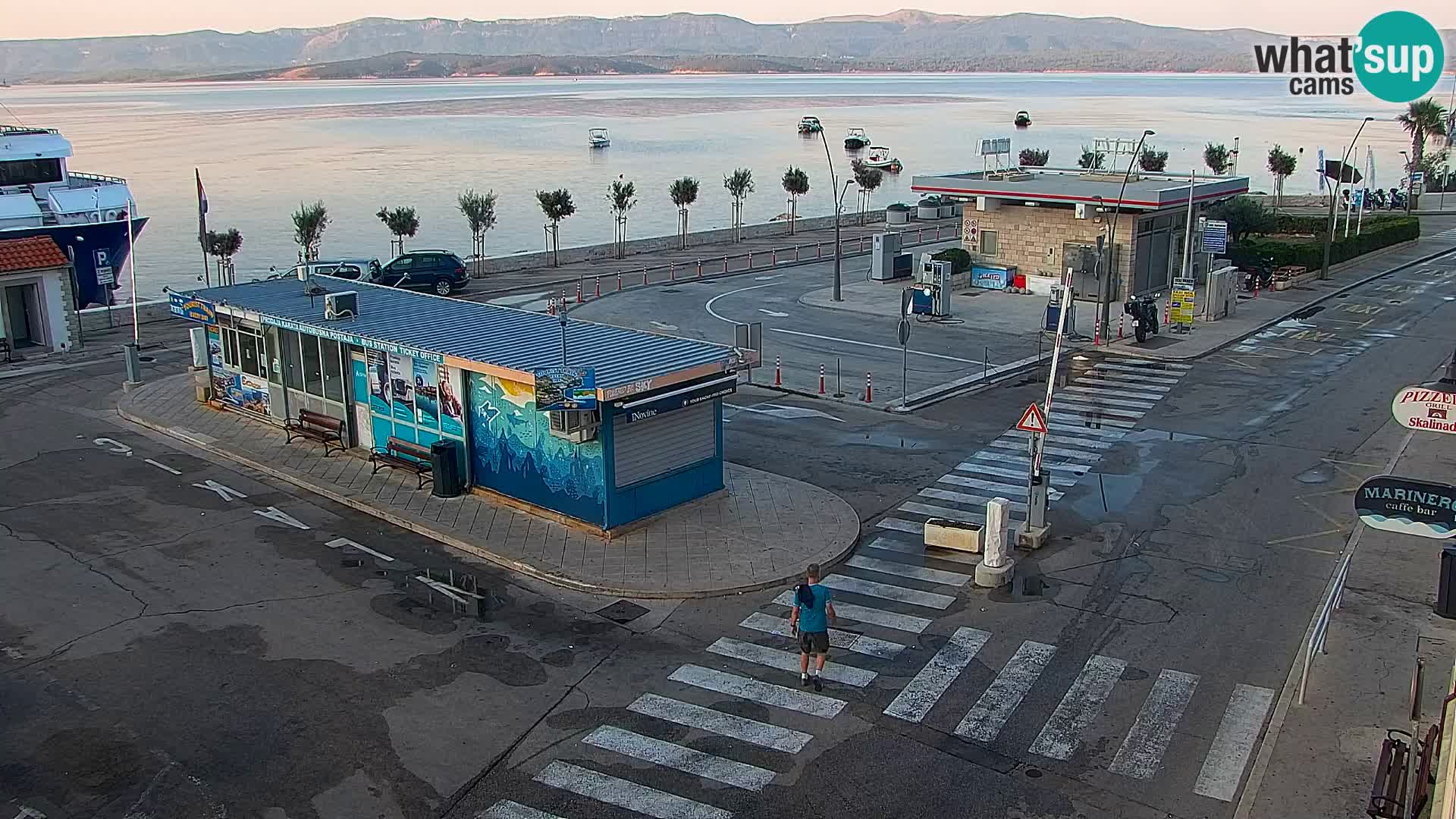 Webcam Bol Centre-Ville & Marina – Vue en direct depuis Bol, île de Brač