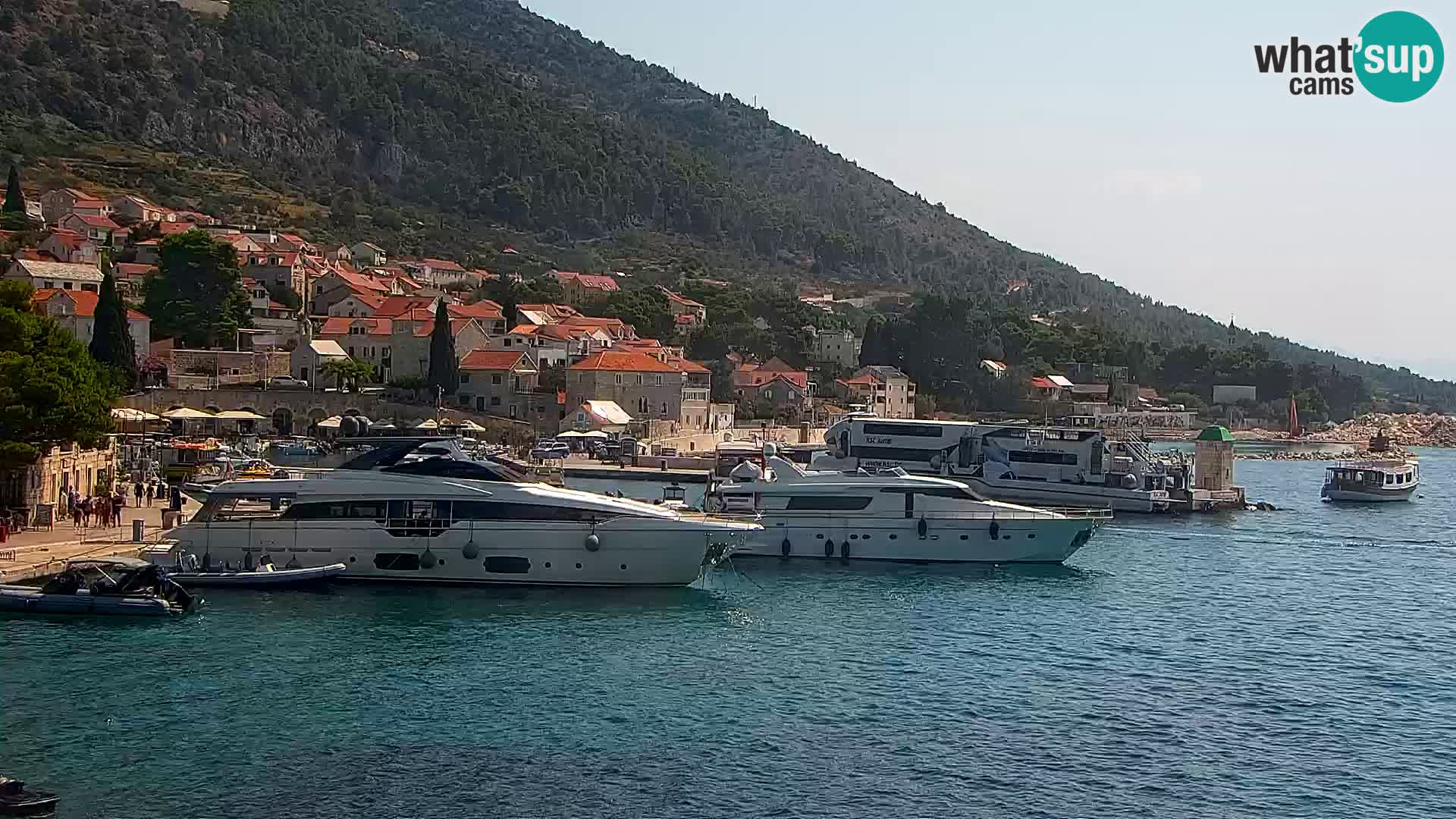 Webcam Bol Centre-Ville & Marina – Vue en direct depuis Bol, île de Brač