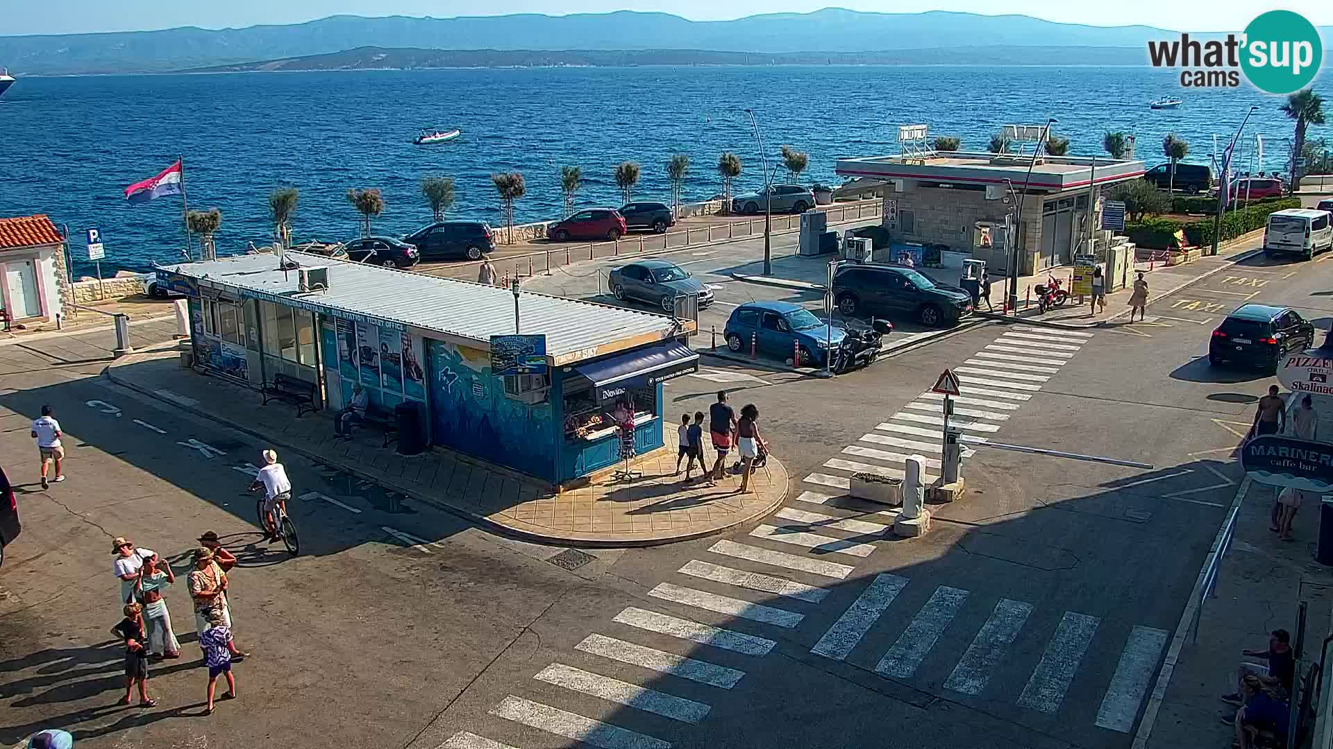 Webcam Bol Centre-Ville & Marina – Vue en direct depuis Bol, île de Brač