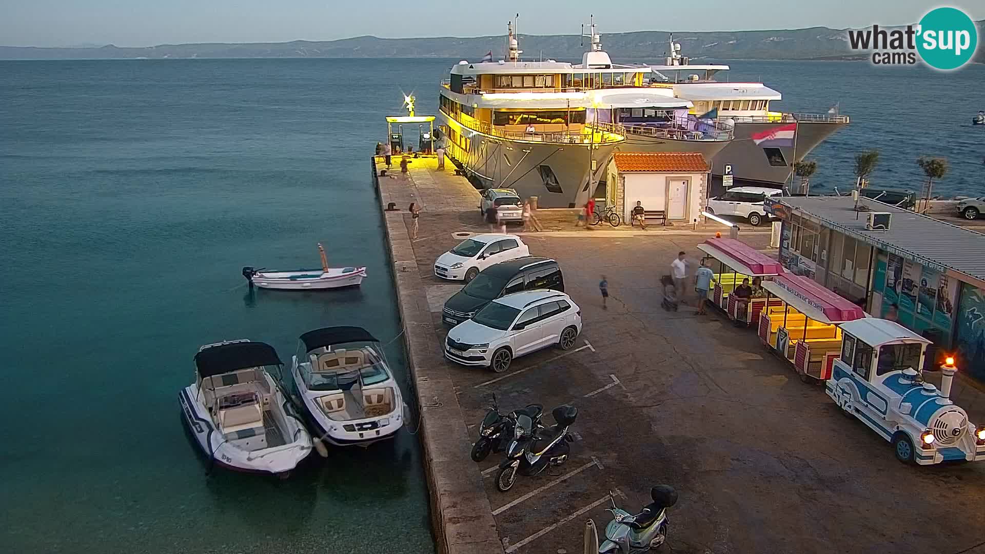 Webcam Bol centre-ville & marina – Vue en direct depuis Bol, île de Brač