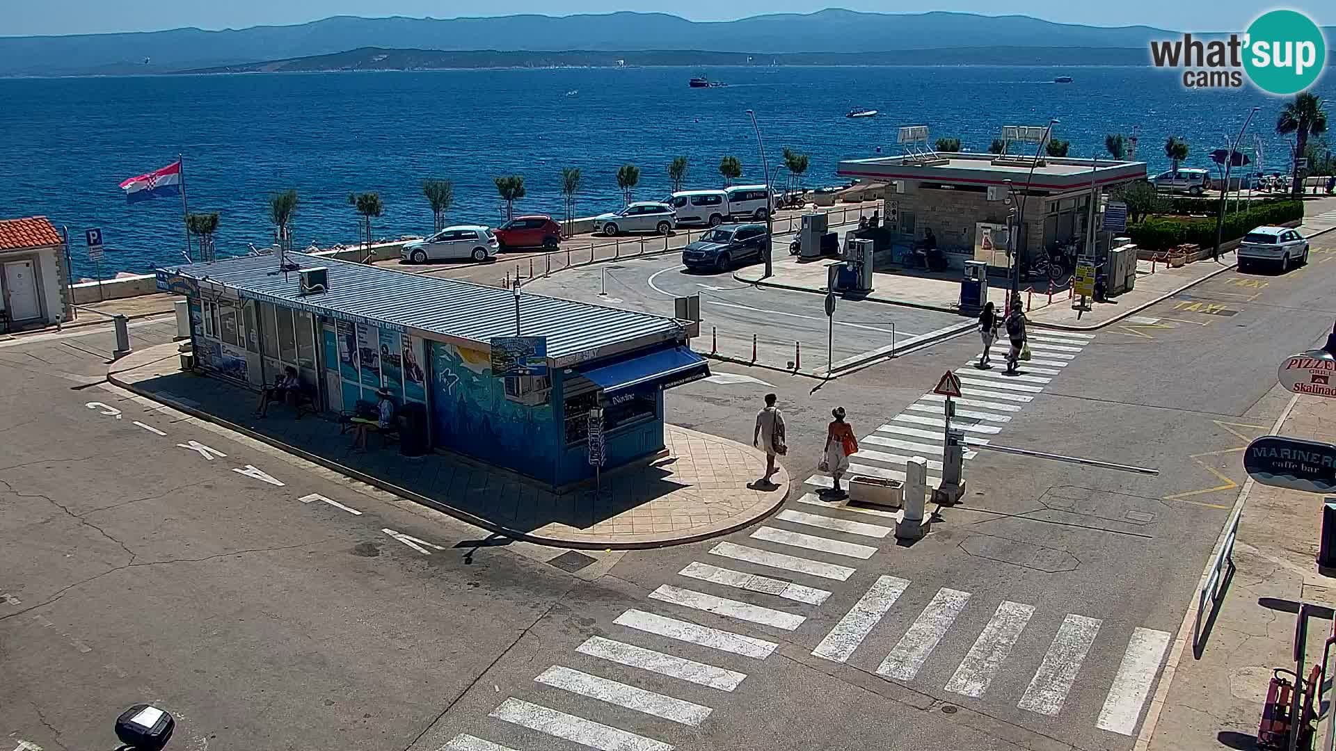 Webcam Bol centre-ville & marina – Vue en direct depuis Bol, île de Brač