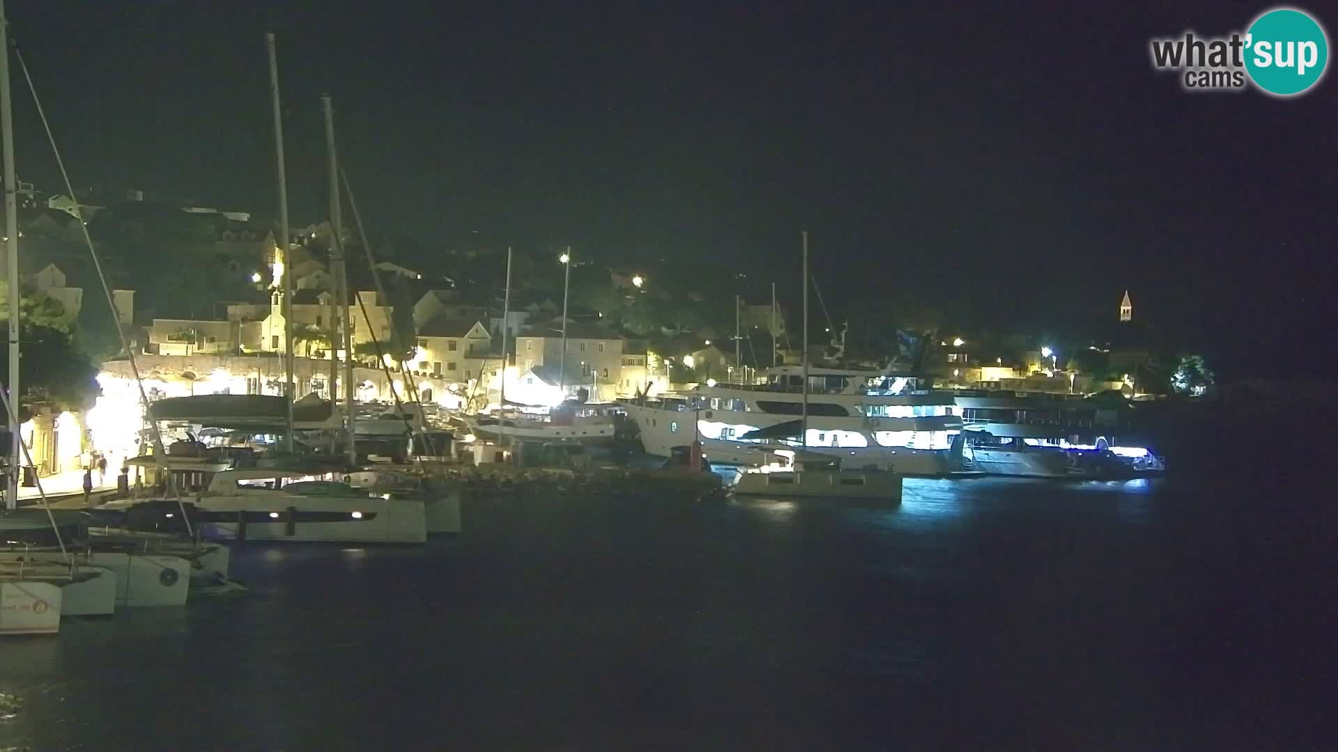 Webcam Bol centre-ville & marina – Vue en direct depuis Bol, île de Brač