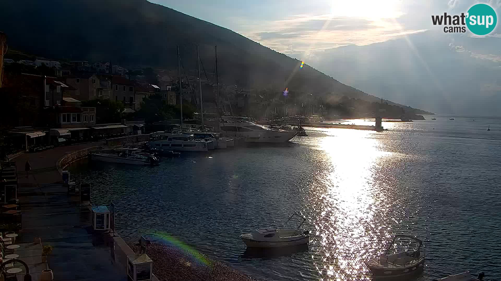 Webcam Bol Hafen & Ortszentrum – Liveblick aus Bol auf der Insel Brač