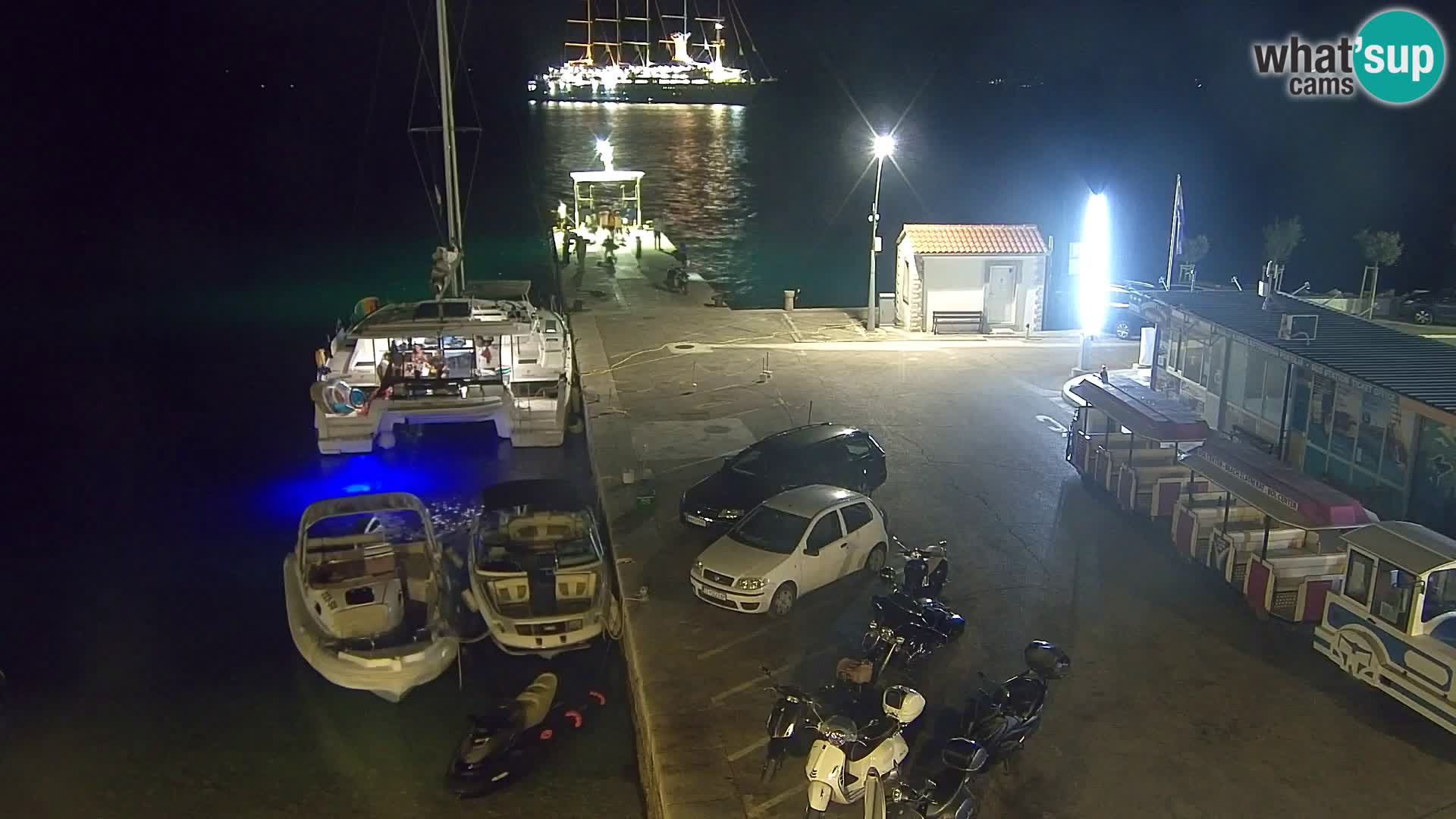 Webcam Bol centre-ville & marina – Vue en direct depuis Bol, île de Brač