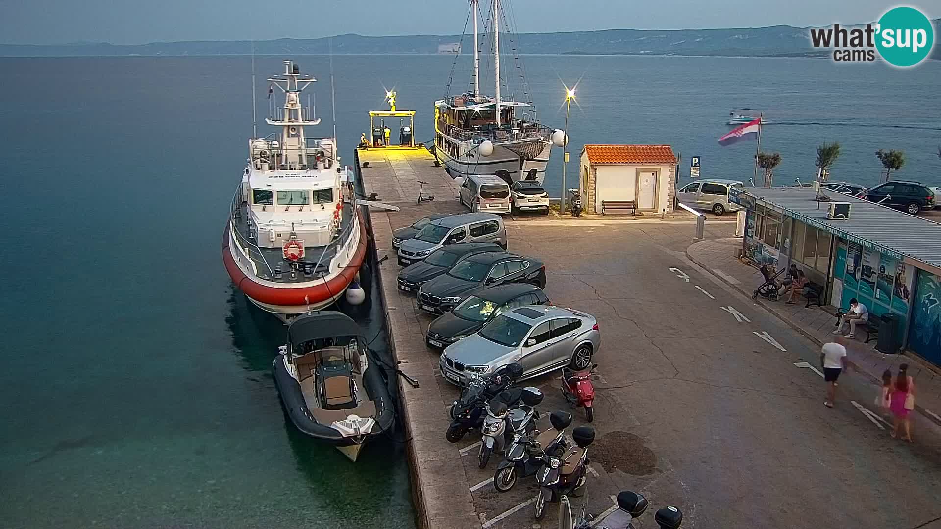 Webcam Bol Centre-Ville & Marina – Vue en direct depuis Bol, île de Brač