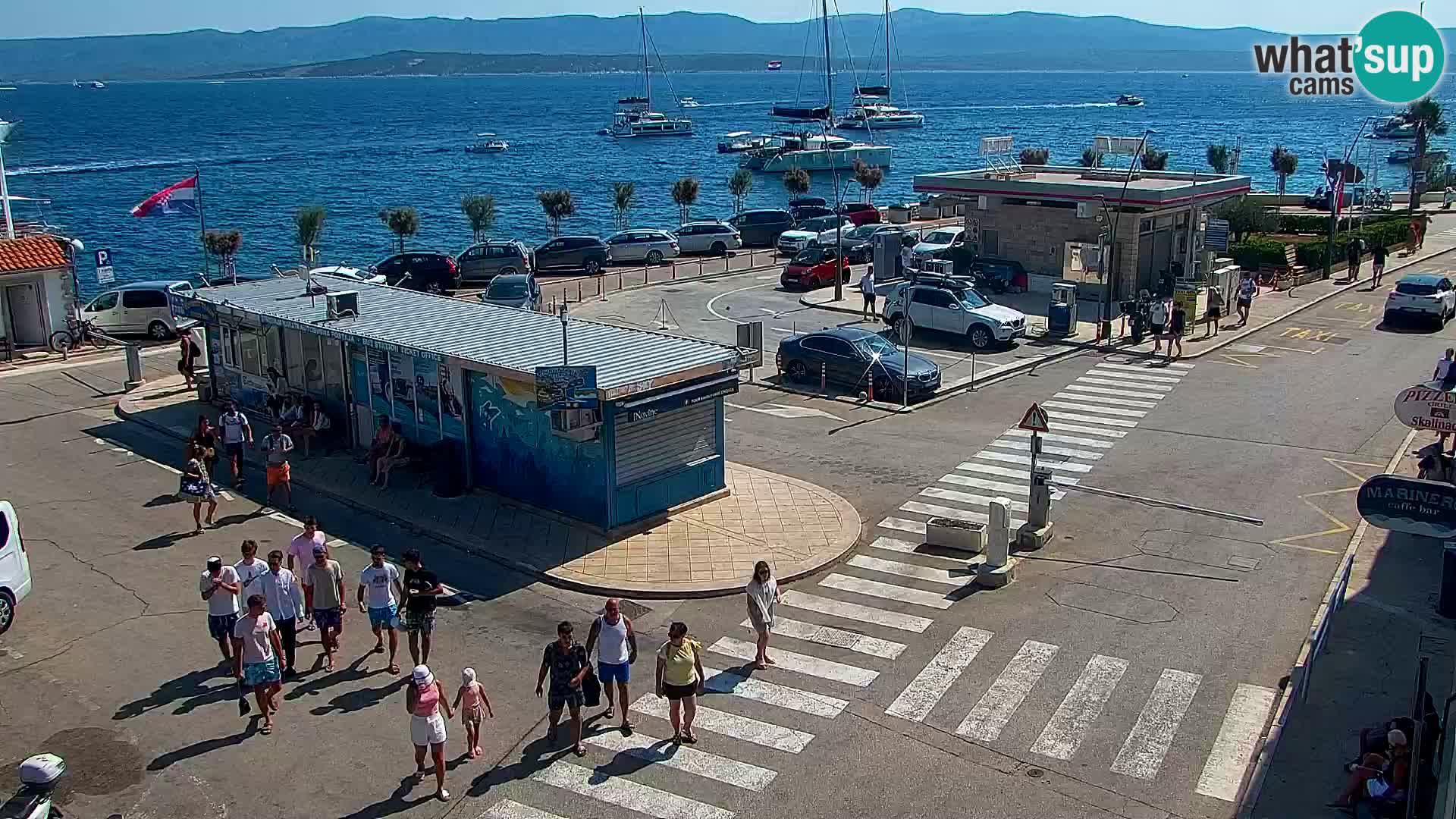 Webcam Bol Centre-Ville & Marina – Vue en direct depuis Bol, île de Brač