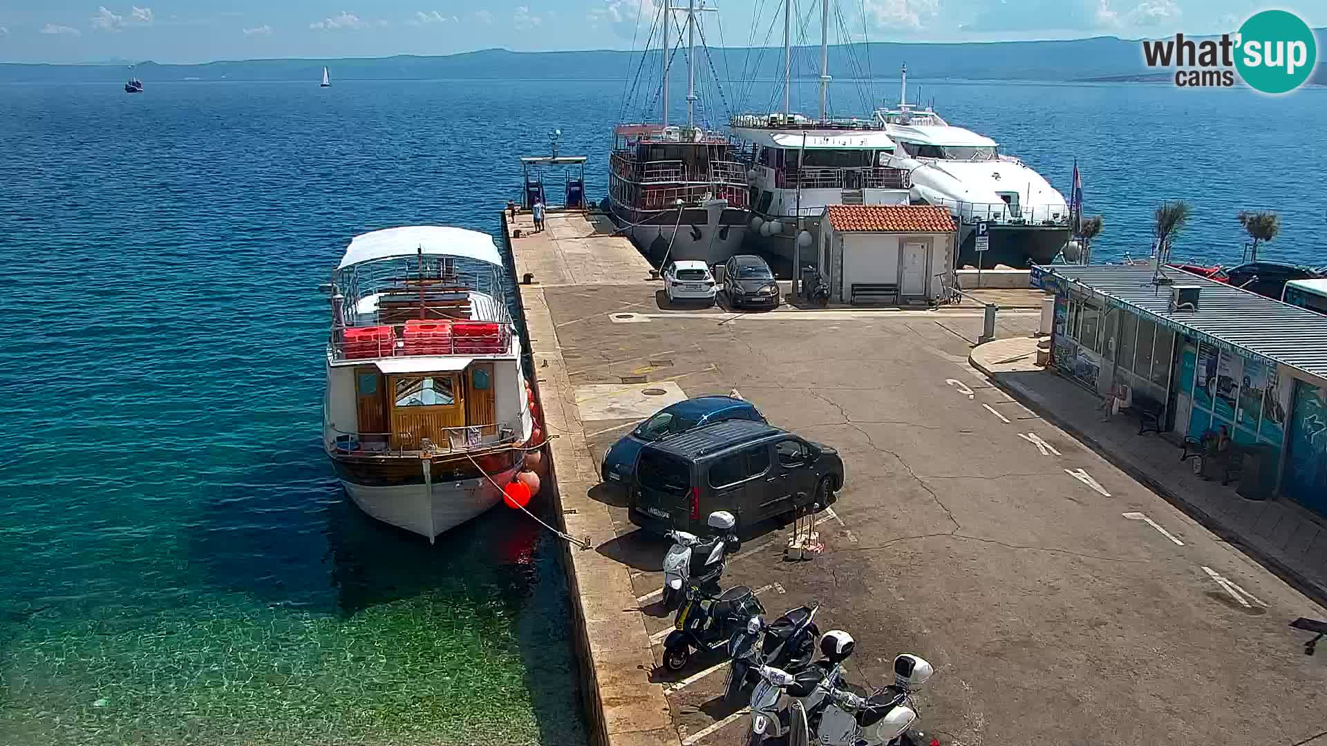 Webcam Bol Centre-Ville & Marina – Vue en direct depuis Bol, île de Brač