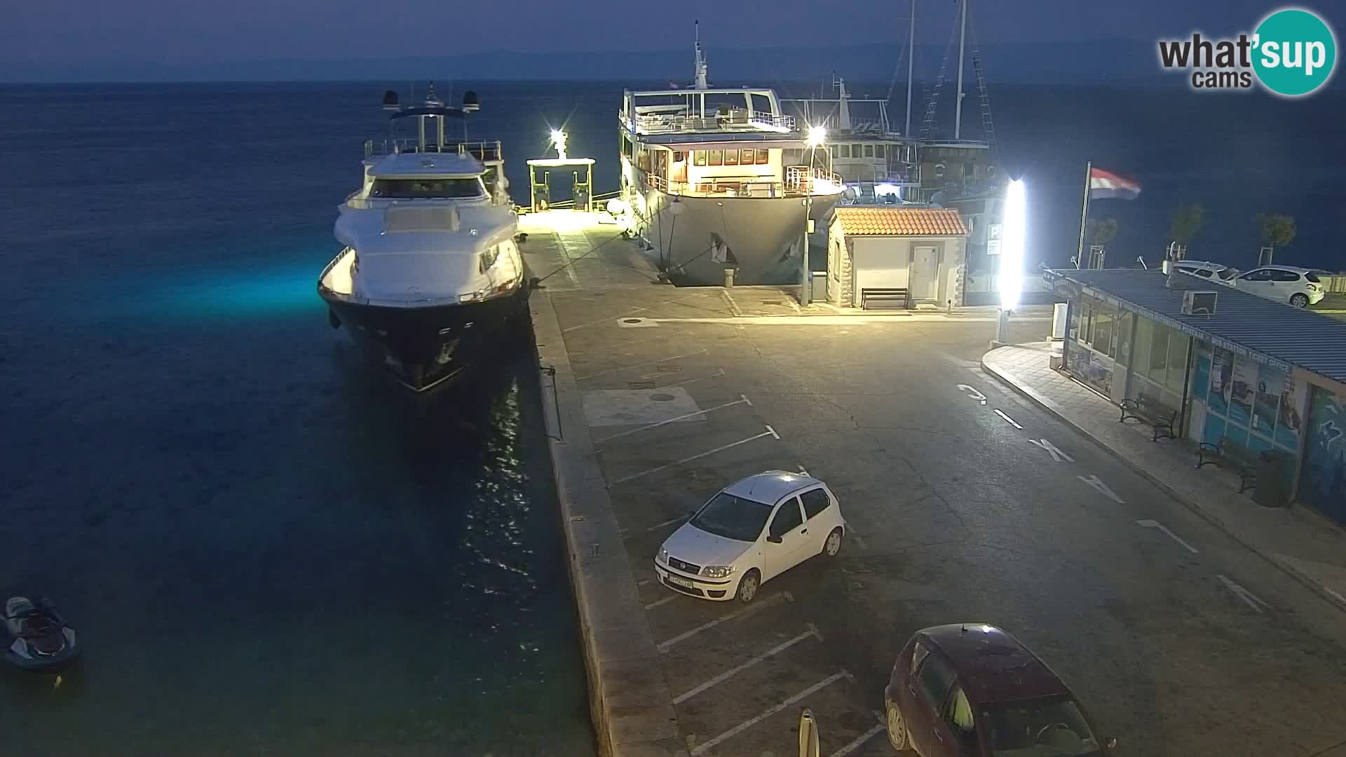 Webcam Bol Centre-Ville & Marina – Vue en direct depuis Bol, île de Brač
