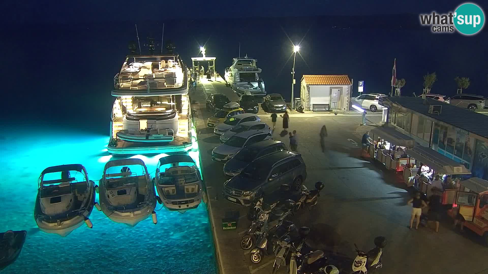 Webcam Bol centre-ville & marina – Vue en direct depuis Bol, île de Brač