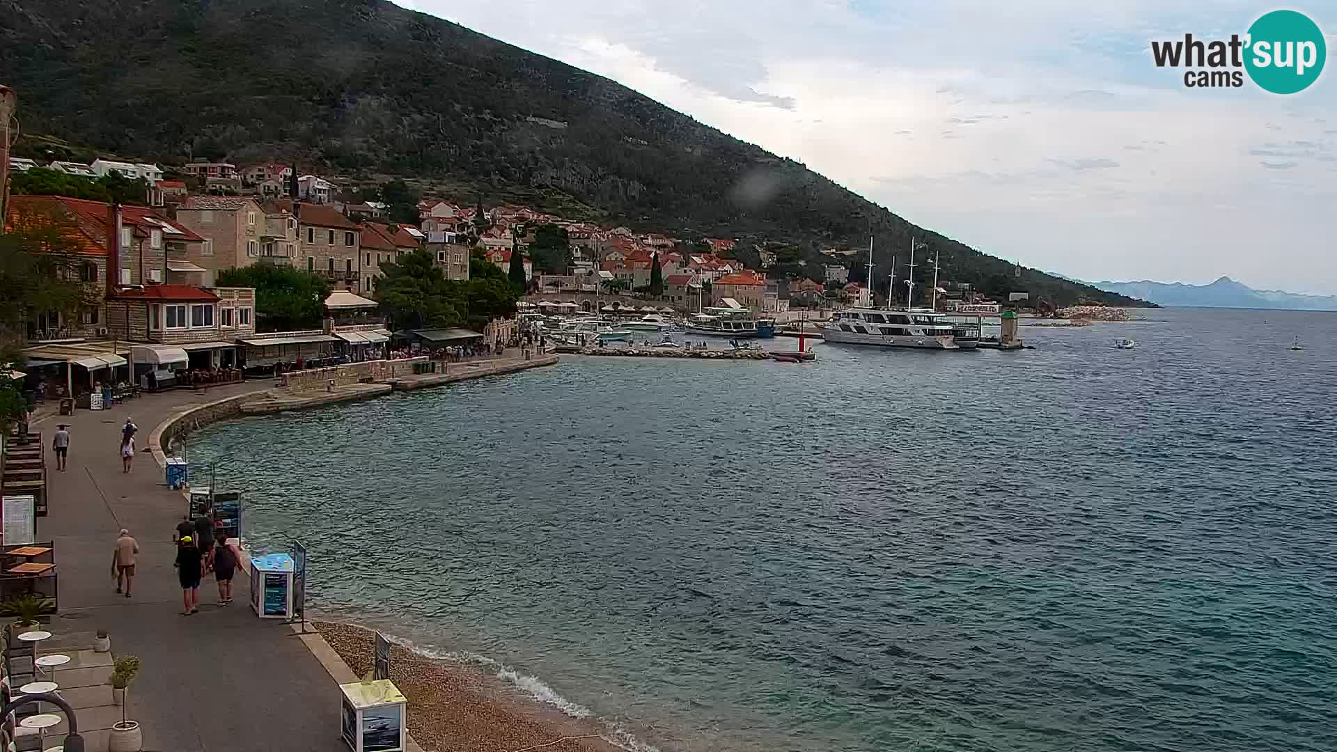 Webcam Bol centre-ville & marina – Vue en direct depuis Bol, île de Brač