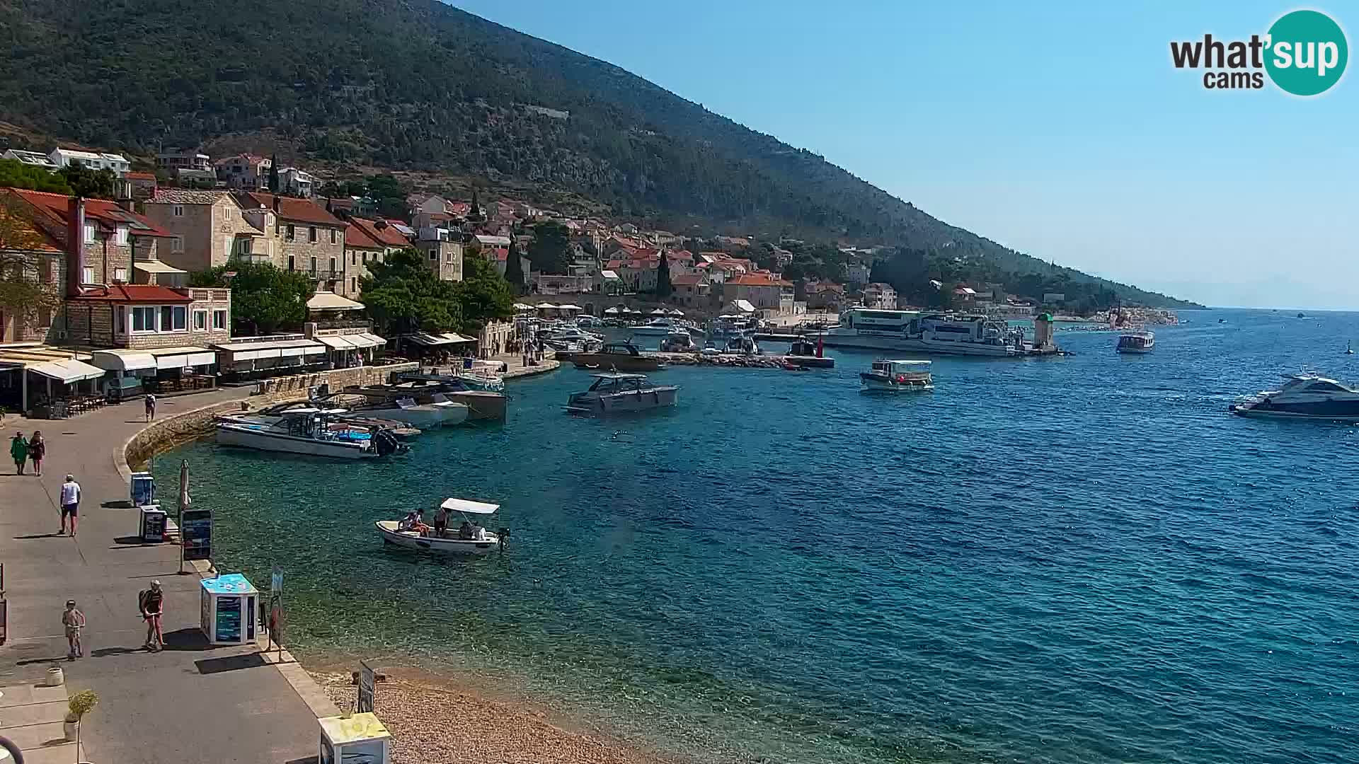Webcam Bol Hafen & Ortszentrum – Liveblick aus Bol auf der Insel Brač