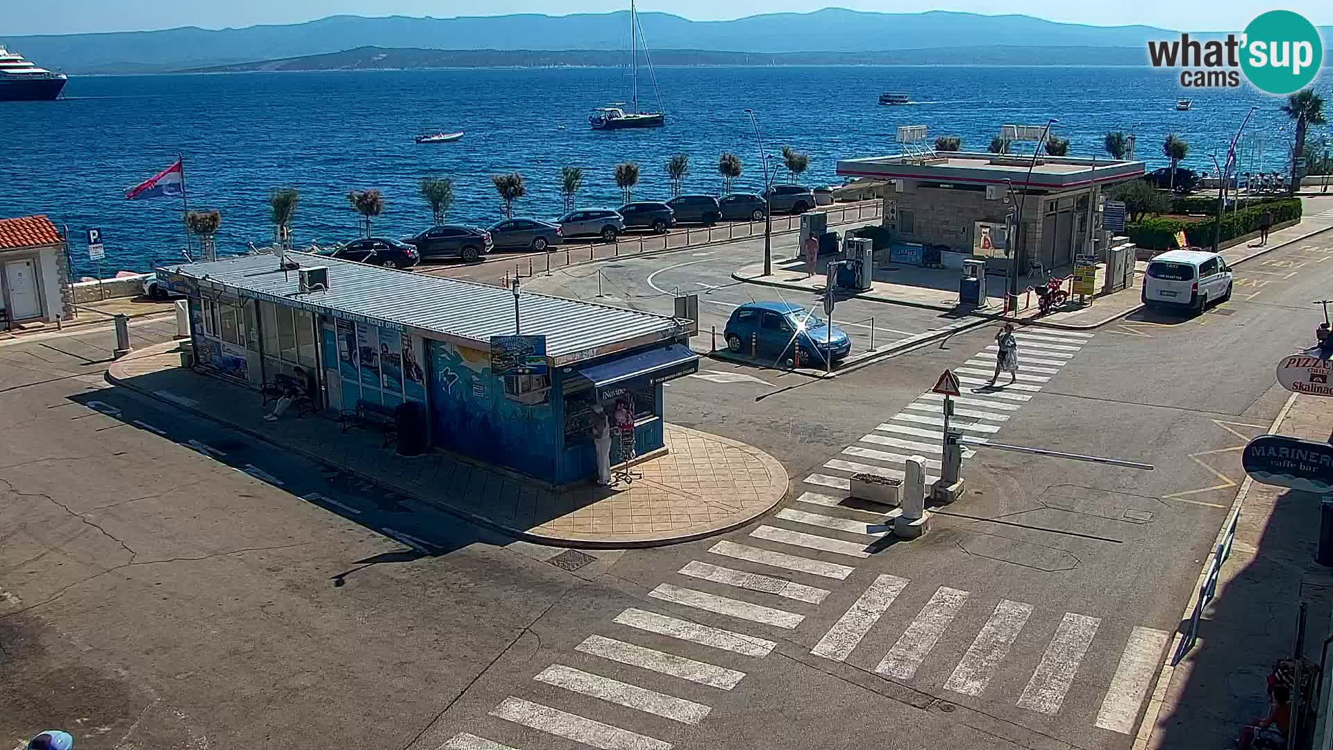 Webcam Bol Centre-Ville & Marina – Vue en direct depuis Bol, île de Brač