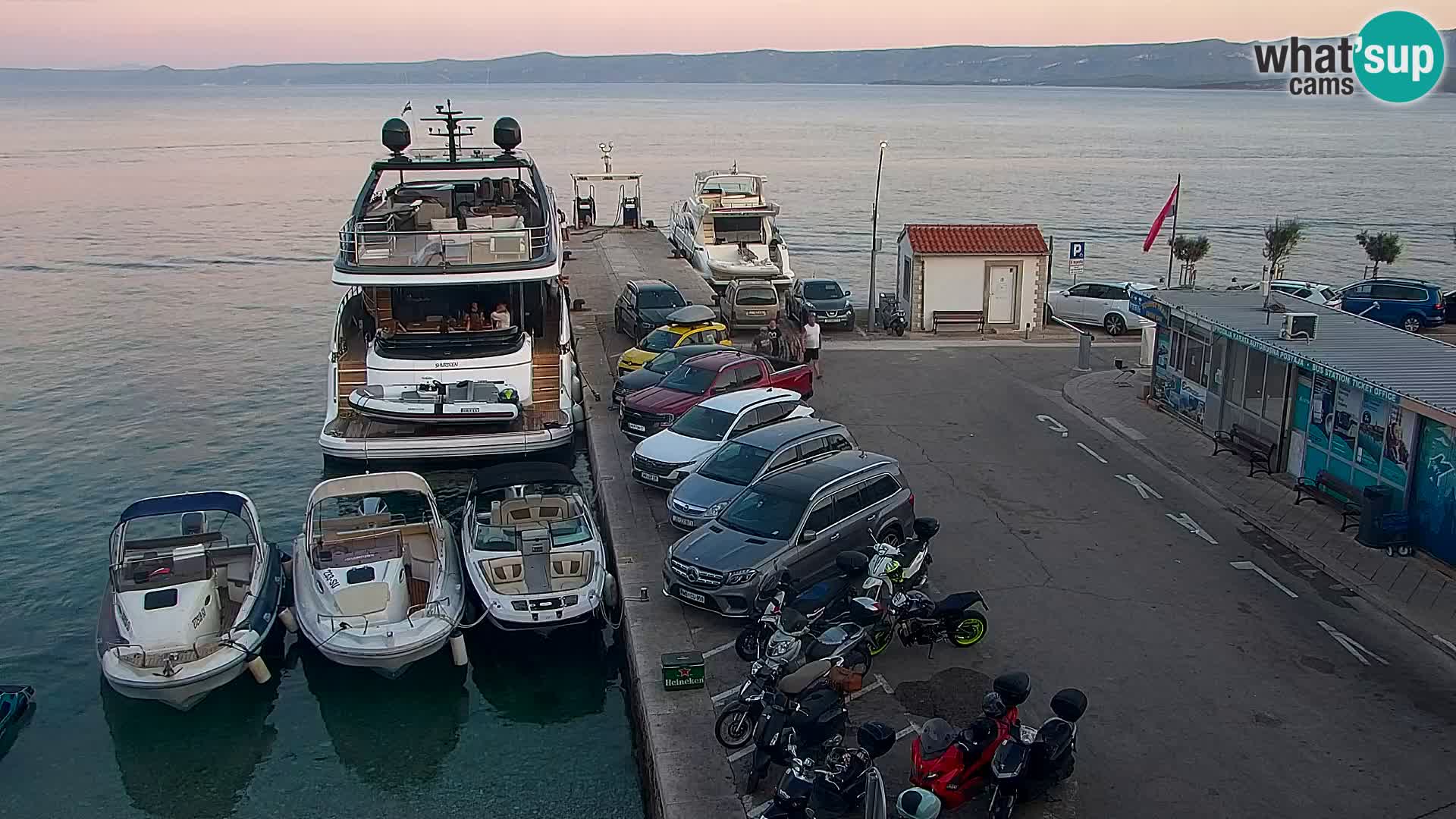 Webcam Bol centre-ville & marina – Vue en direct depuis Bol, île de Brač