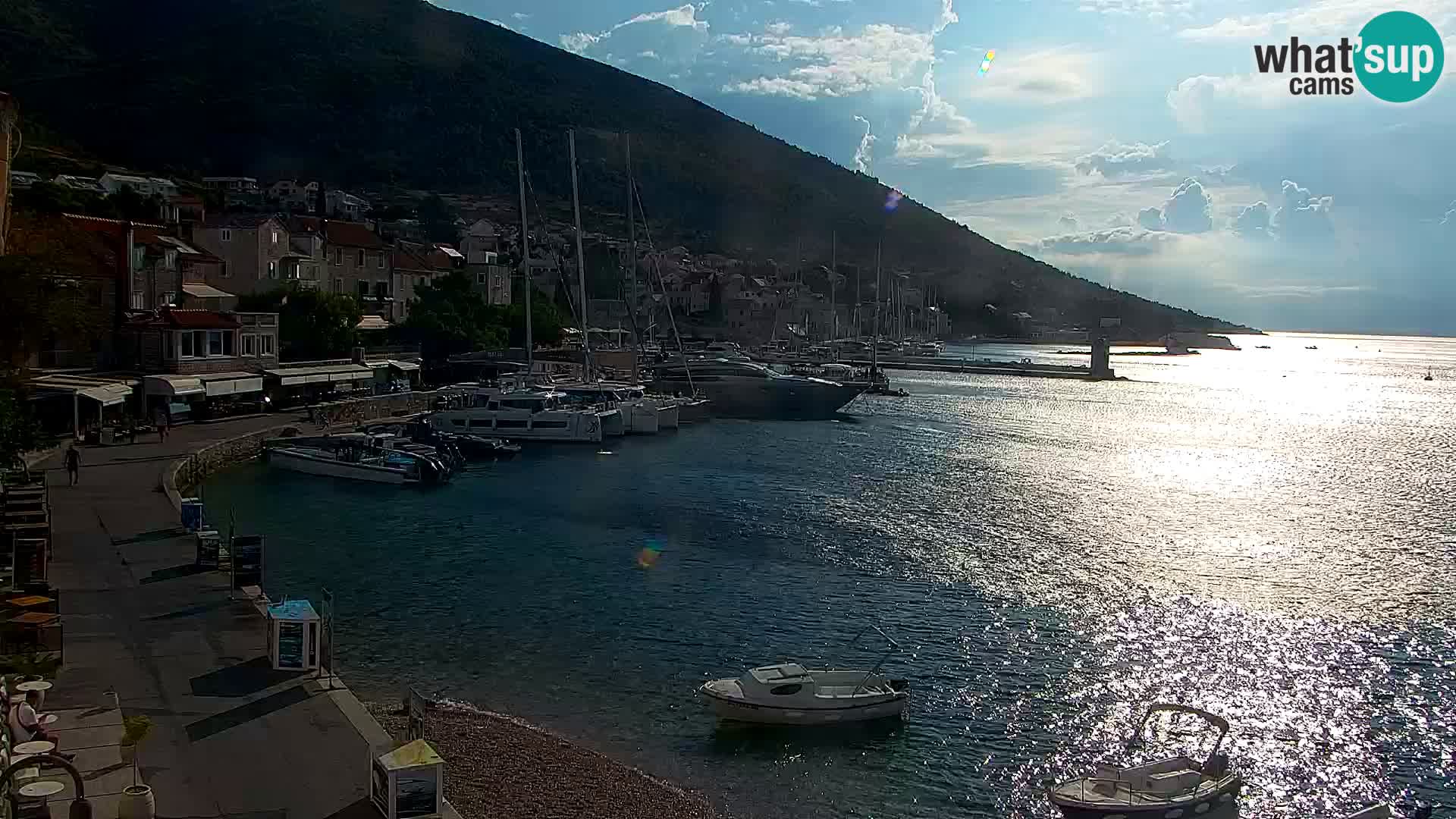 Webcam Bol Centre-Ville & Marina – Vue en direct depuis Bol, île de Brač
