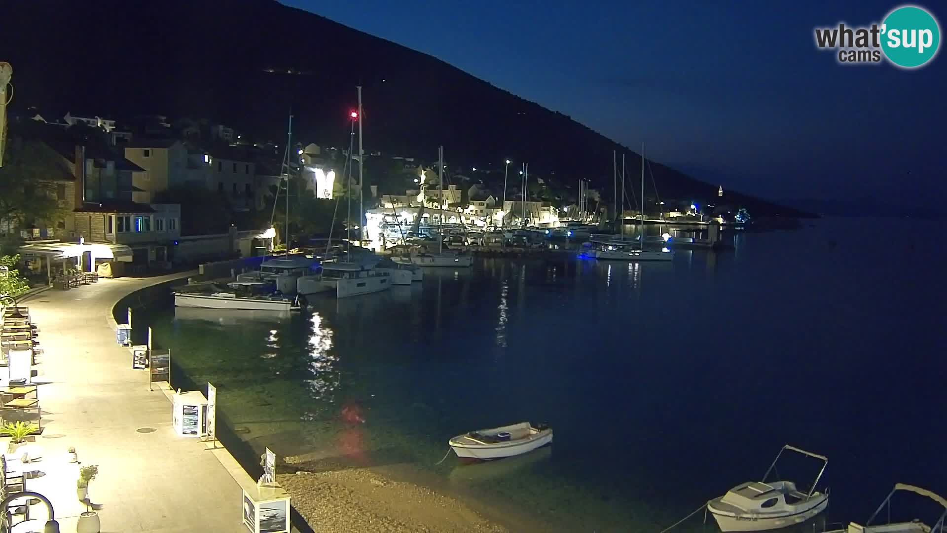 Webcam Bol Centre-Ville & Marina – Vue en direct depuis Bol, île de Brač