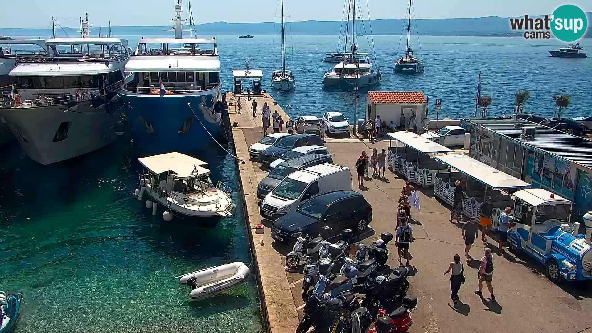 Webcam Bol Centre-Ville & Marina – Vue en direct depuis Bol, île de Brač