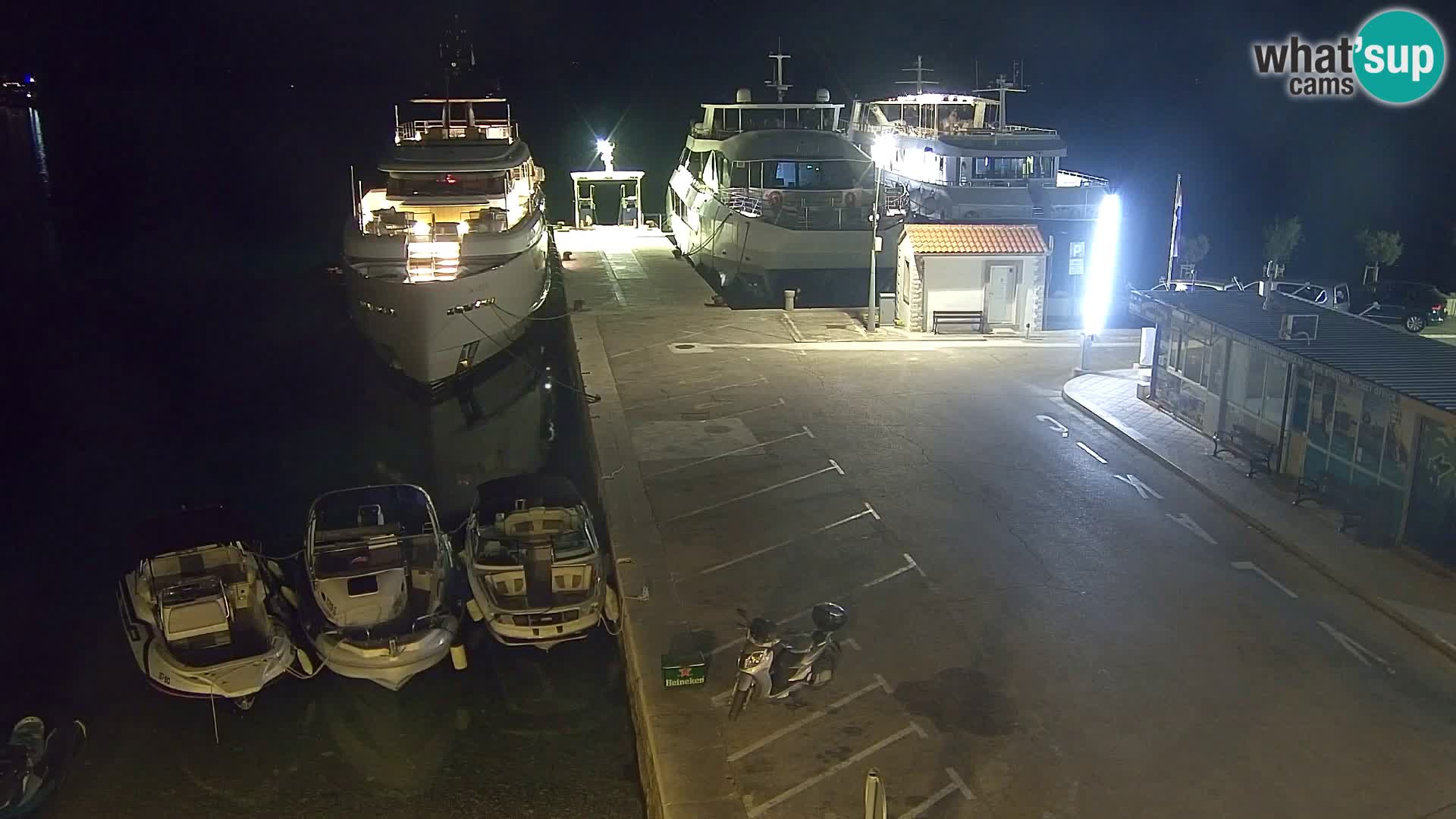 Webcam Bol centre-ville & marina – Vue en direct depuis Bol, île de Brač