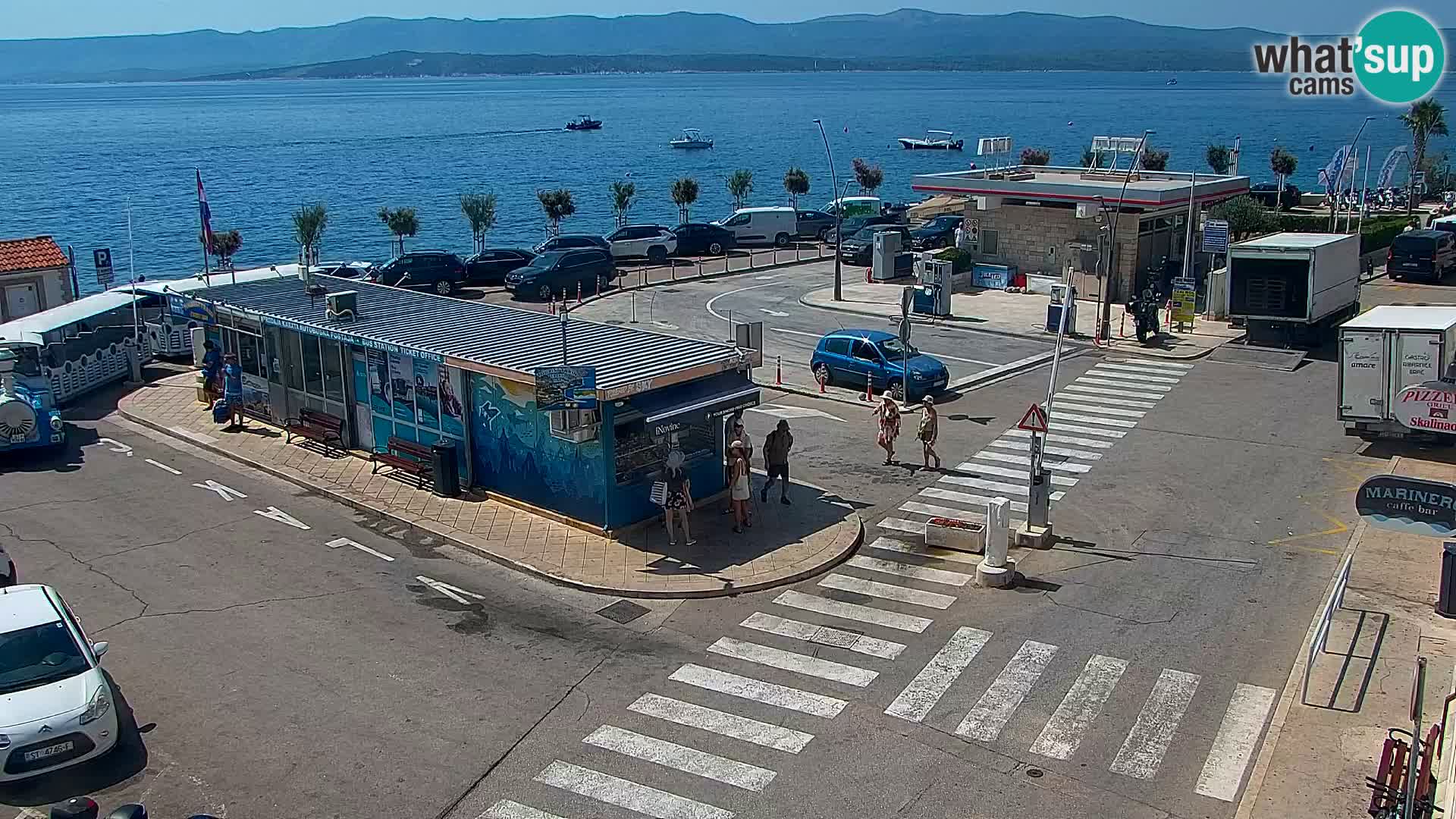 Webcam Bol Centro e Marina – Vista live dal porto di Bol
