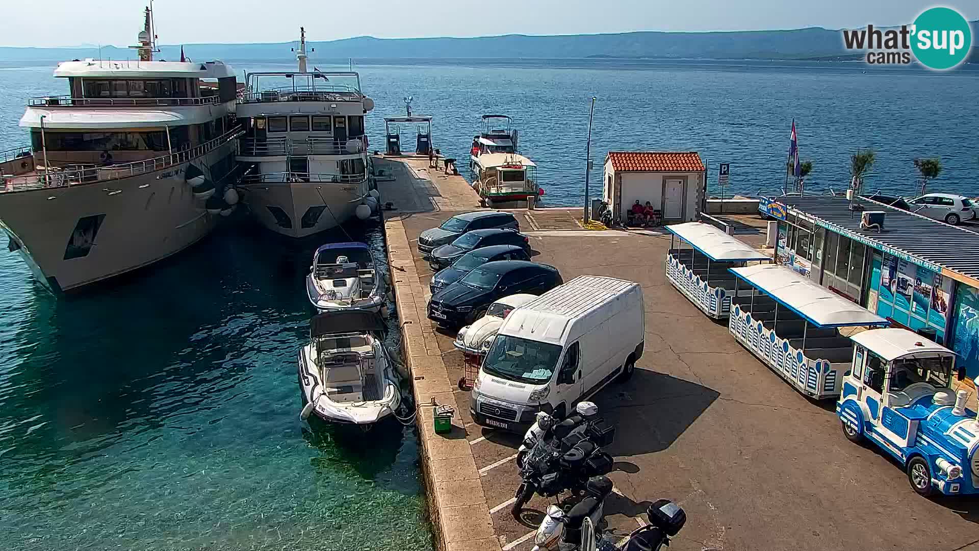 Webcam Bol Hafen & Ortszentrum – Liveblick aus Bol auf der Insel Brač