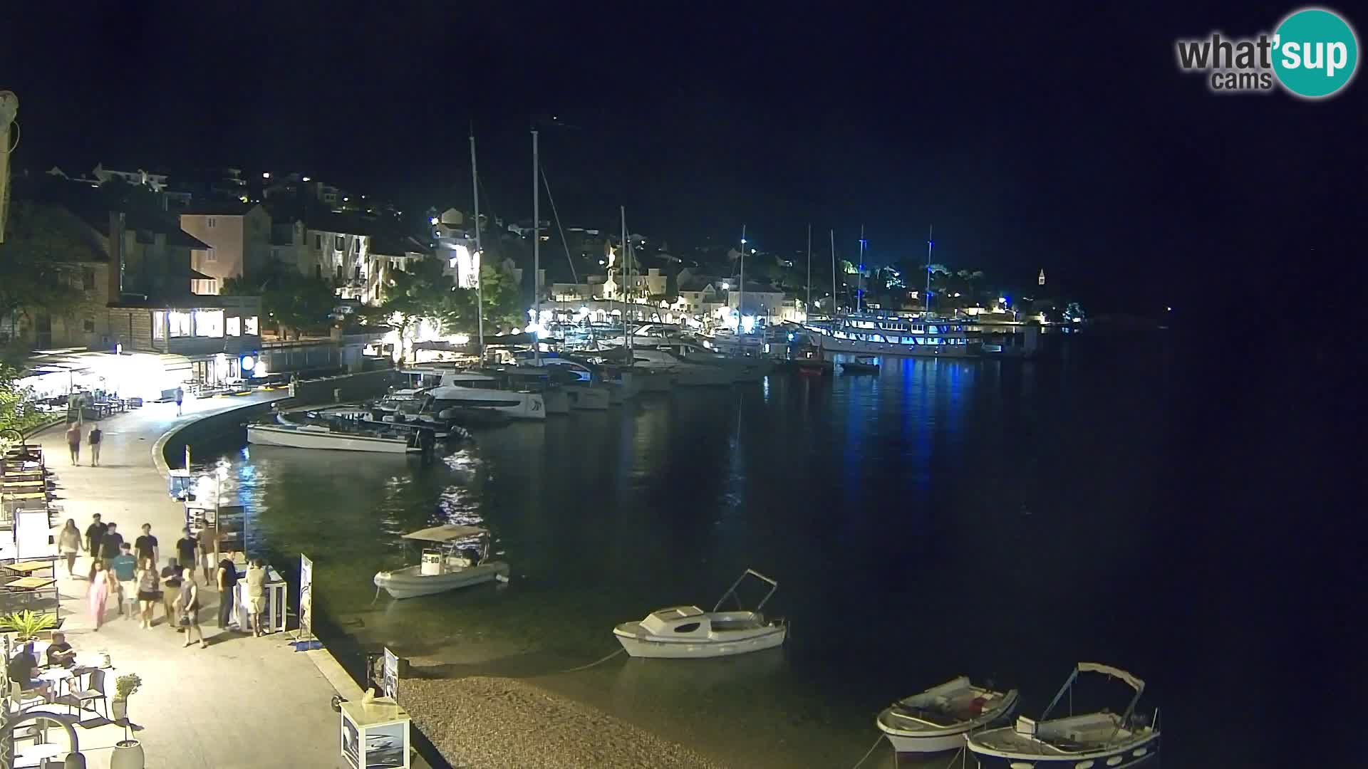 Webcam Bol centre-ville & marina – Vue en direct depuis Bol, île de Brač