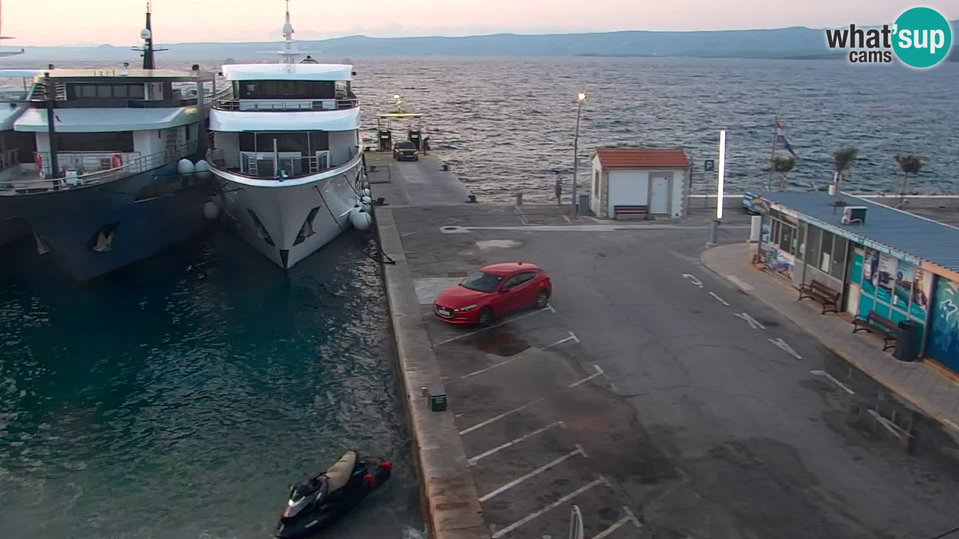 Webcam Bol centre-ville & marina – Vue en direct depuis Bol, île de Brač
