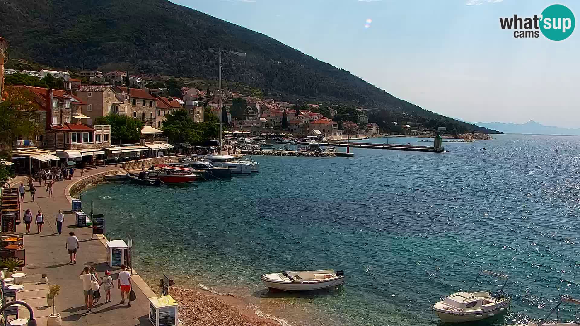 Webcam Bol Centre-Ville & Marina – Vue en direct depuis Bol, île de Brač