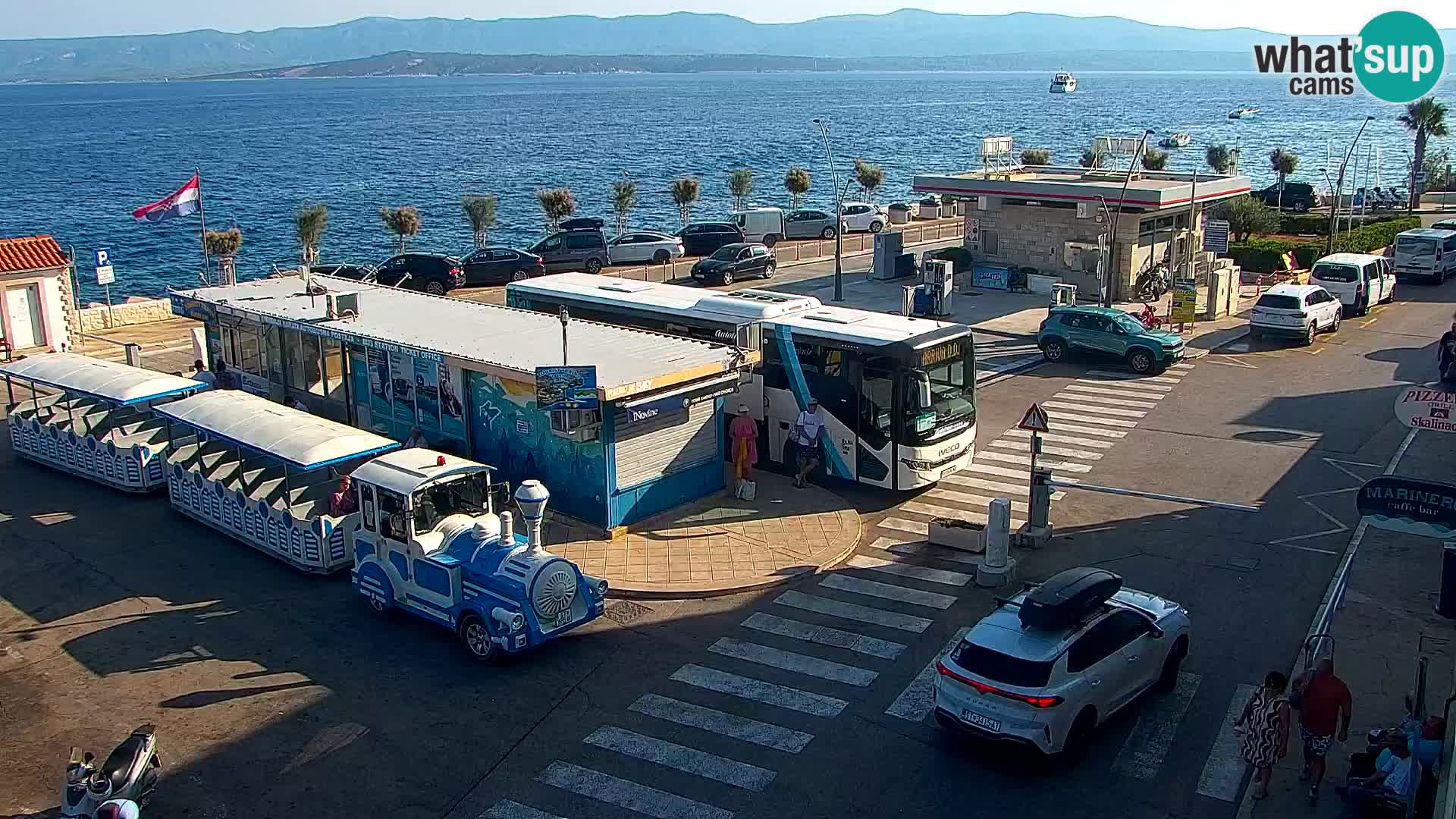 Webcam Bol Centre-Ville & Marina – Vue en direct depuis Bol, île de Brač