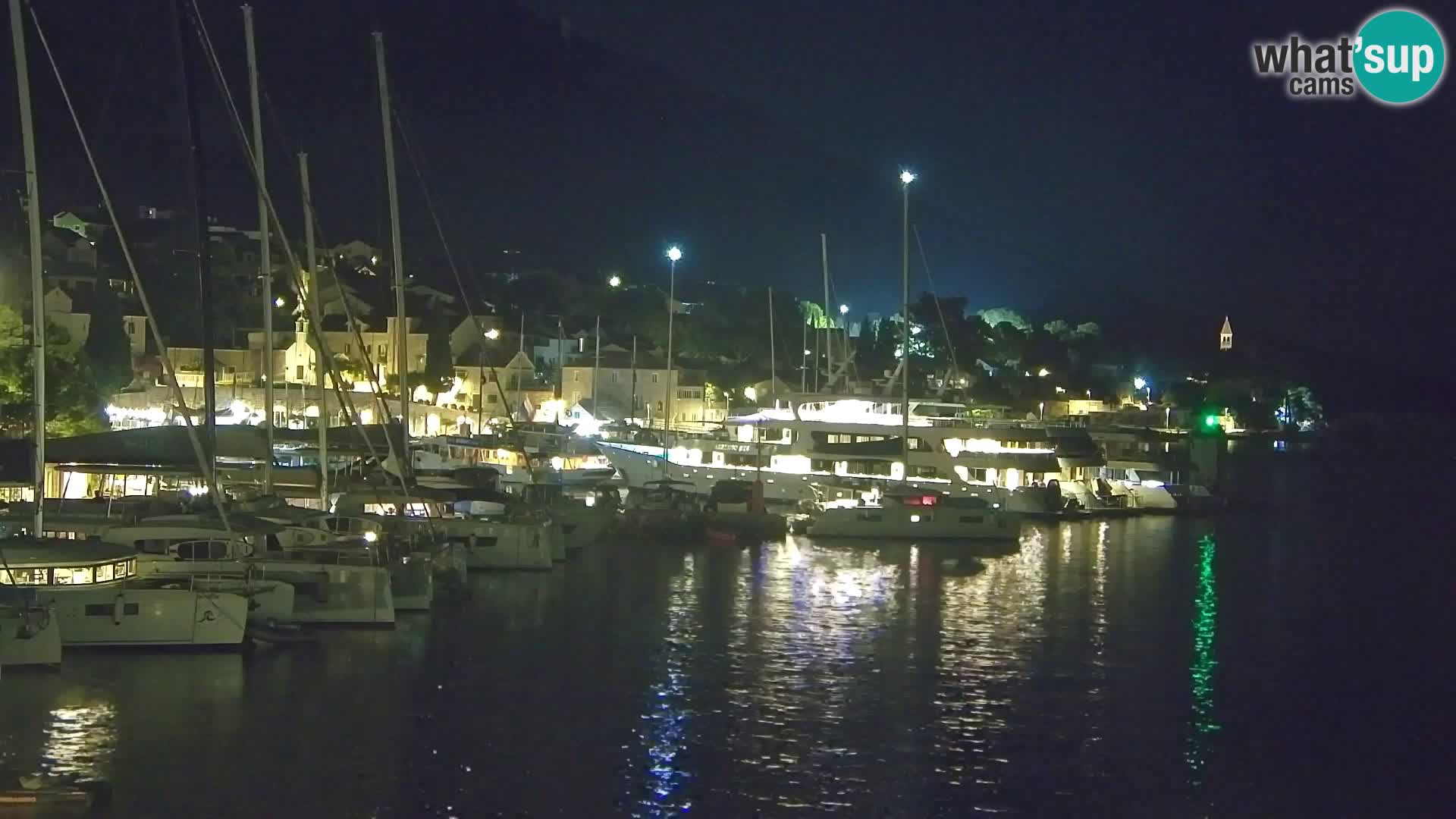 Webcam Bol Hafen & Ortszentrum – Liveblick aus Bol auf der Insel Brač