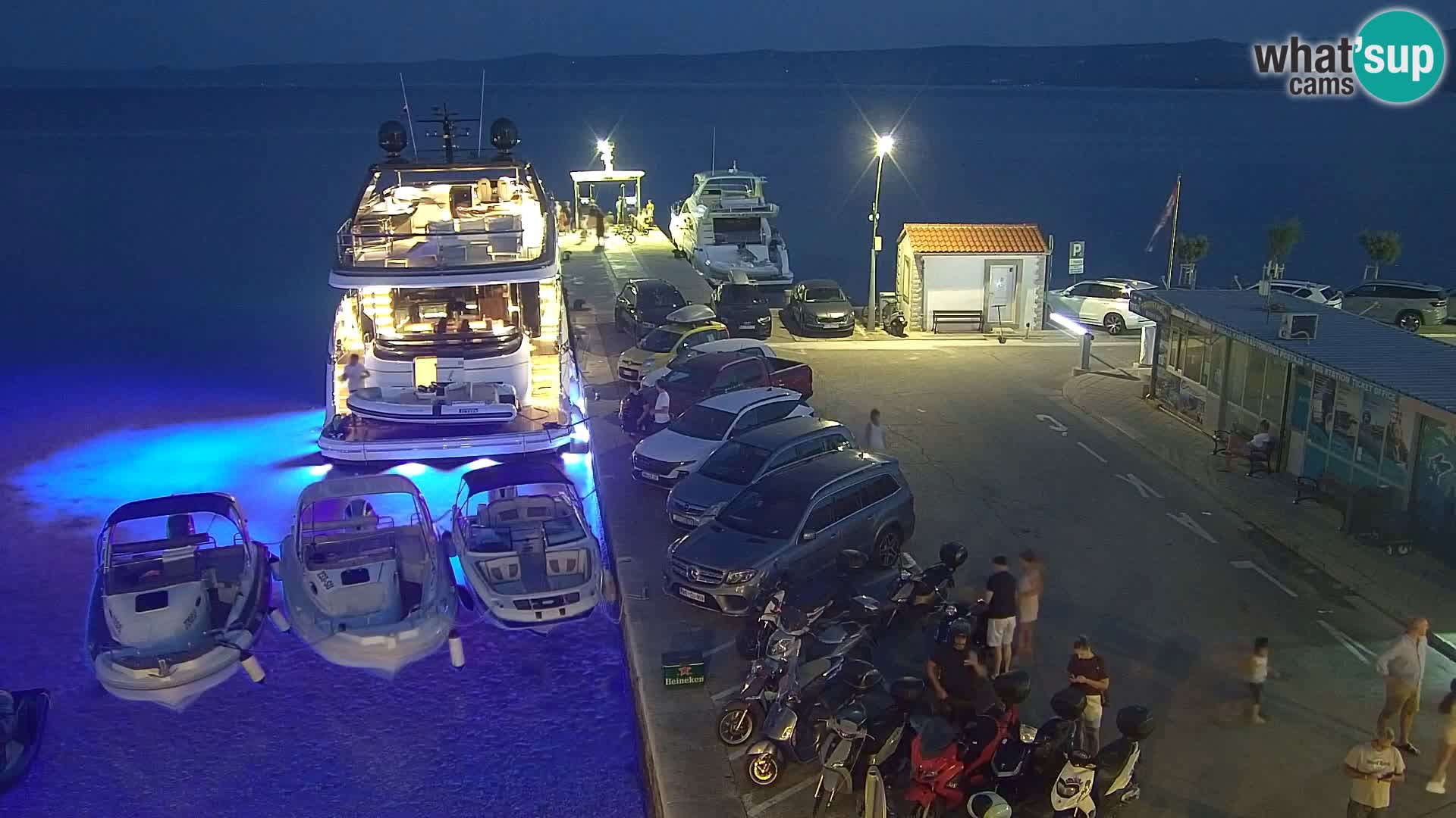 Webcam Bol Centre-Ville & Marina – Vue en direct depuis Bol, île de Brač