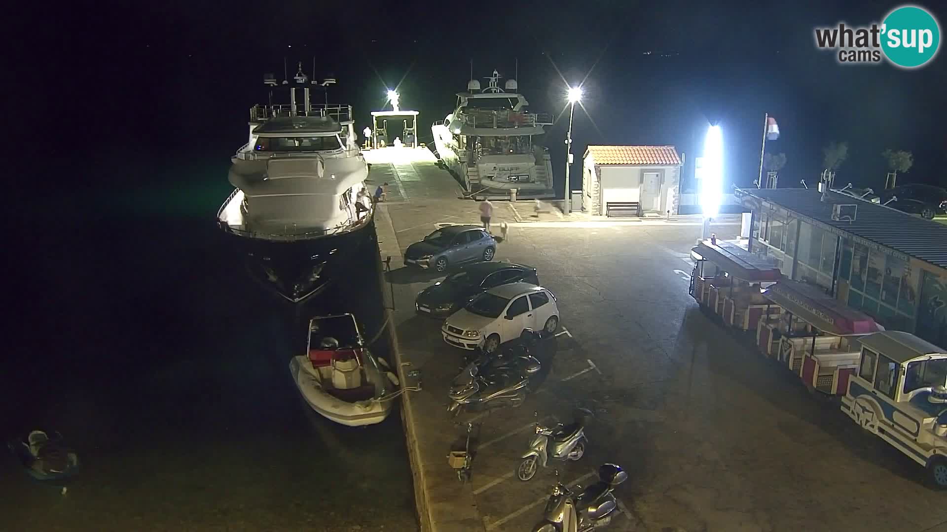 Webcam Bol Centre-Ville & Marina – Vue en direct depuis Bol, île de Brač