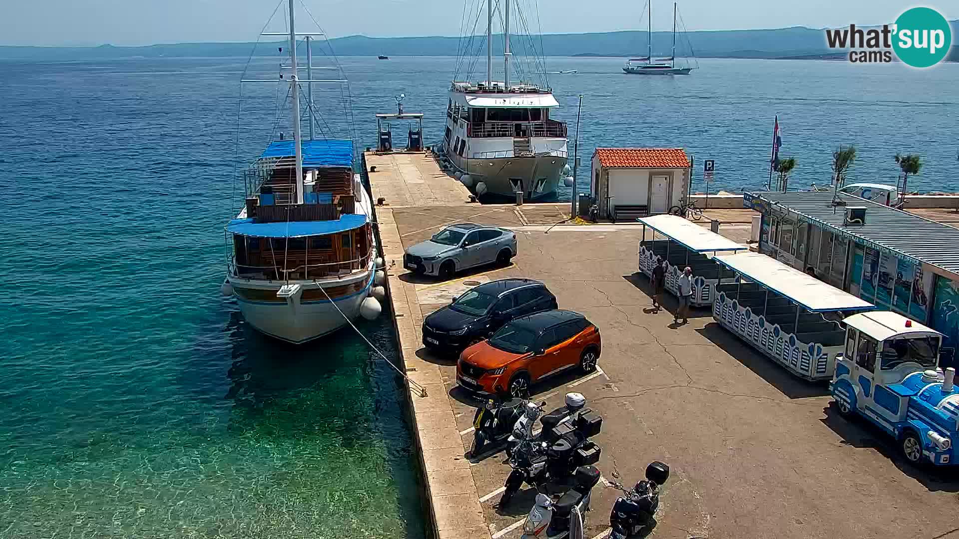 Webcam Bol Centre-Ville & Marina – Vue en direct depuis Bol, île de Brač