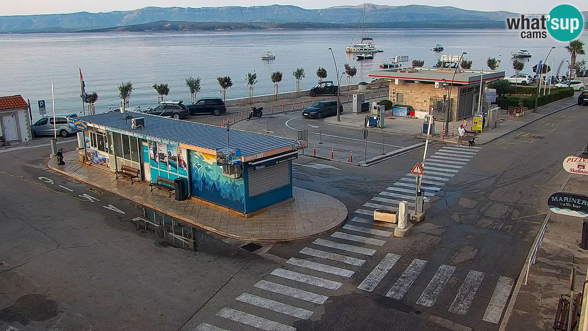 Webcam Bol centre-ville & marina – Vue en direct depuis Bol, île de Brač