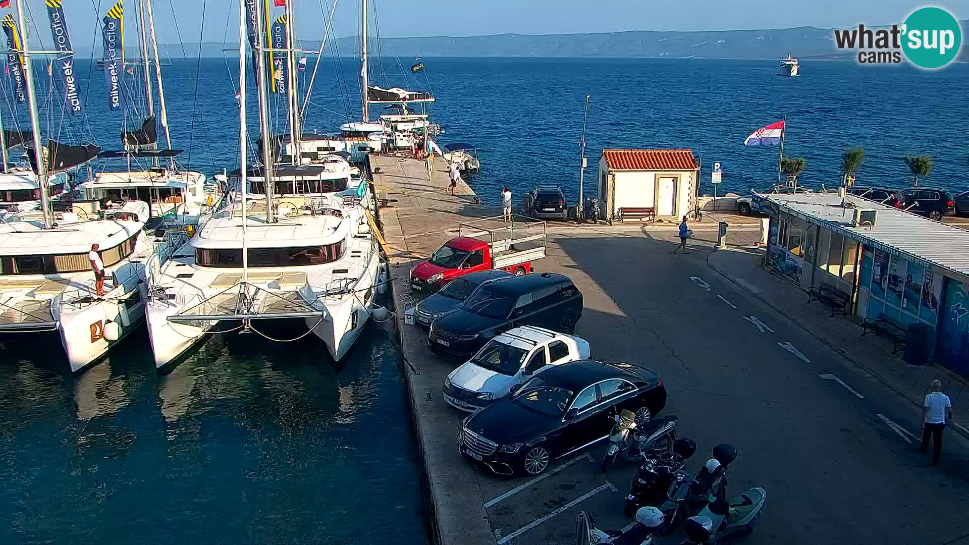 Webcam Bol Centre-Ville & Marina – Vue en direct depuis Bol, île de Brač