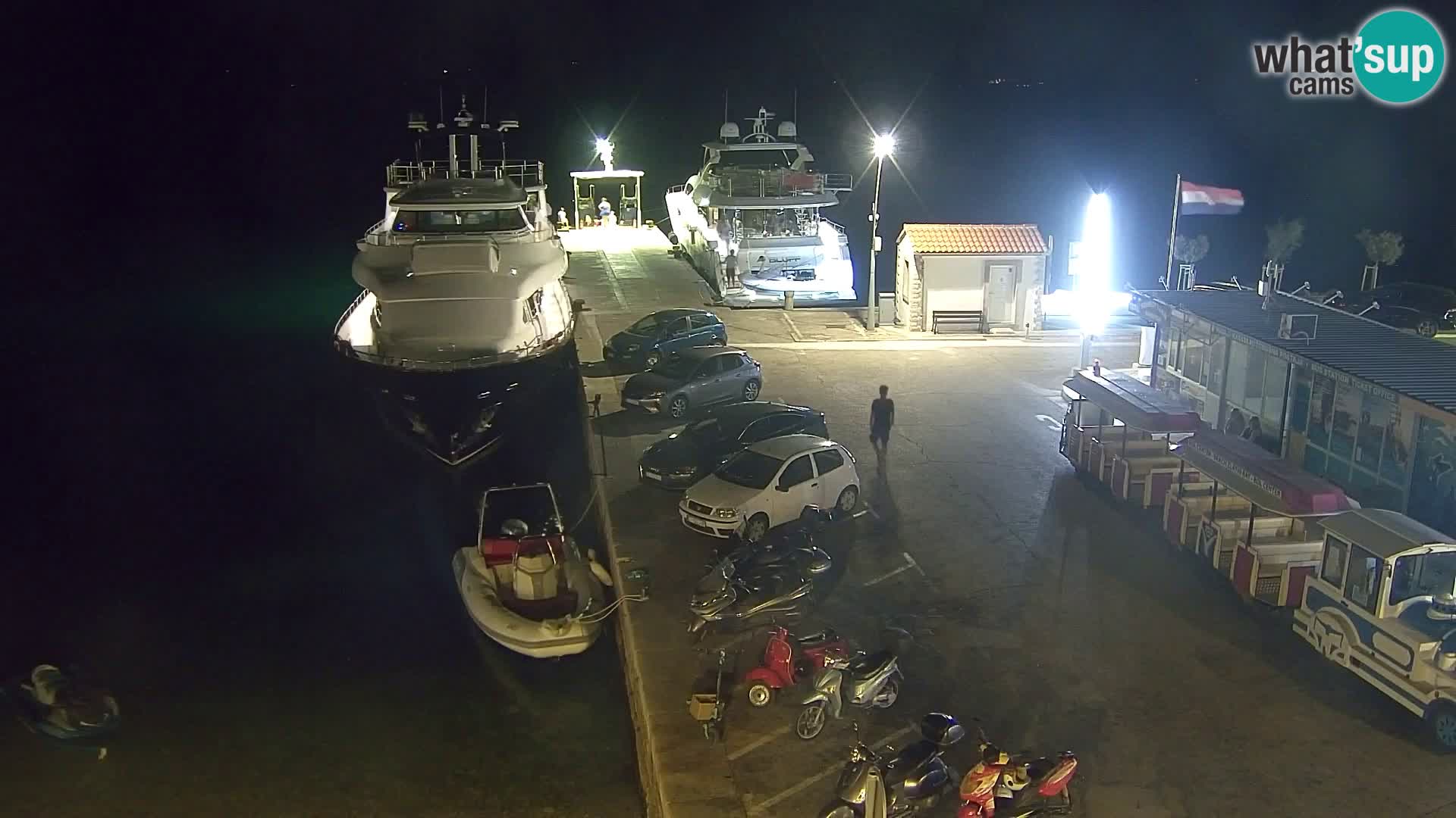Spletna kamera Bol – Center mesta in marina v živo