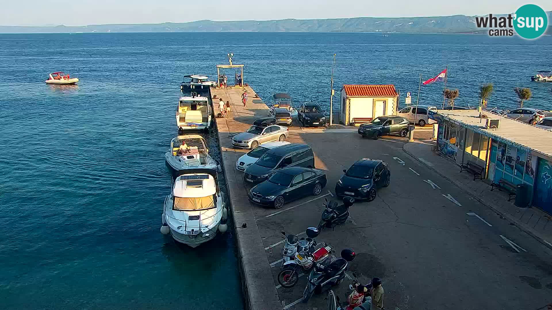 Webcam Bol centre-ville & marina – Vue en direct depuis Bol, île de Brač