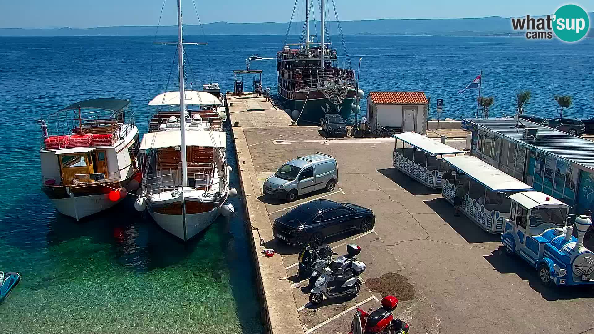 Webcam Bol centre-ville & marina – Vue en direct depuis Bol, île de Brač